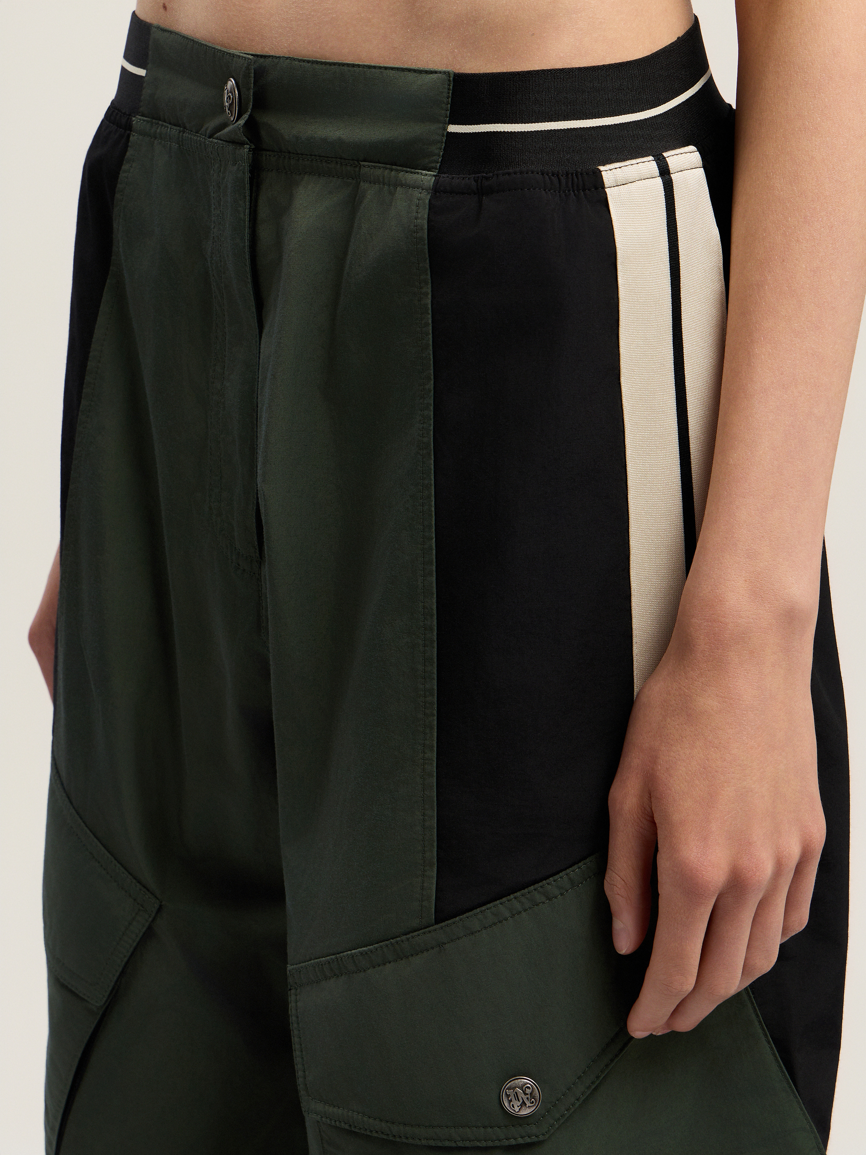 Colorblock Cargo Pants - 5