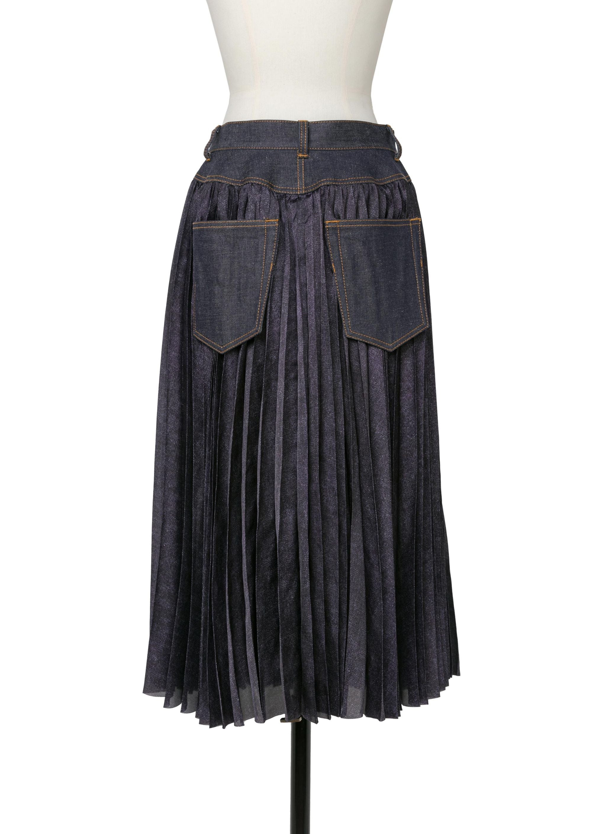 Denim Mix Skirt - 3