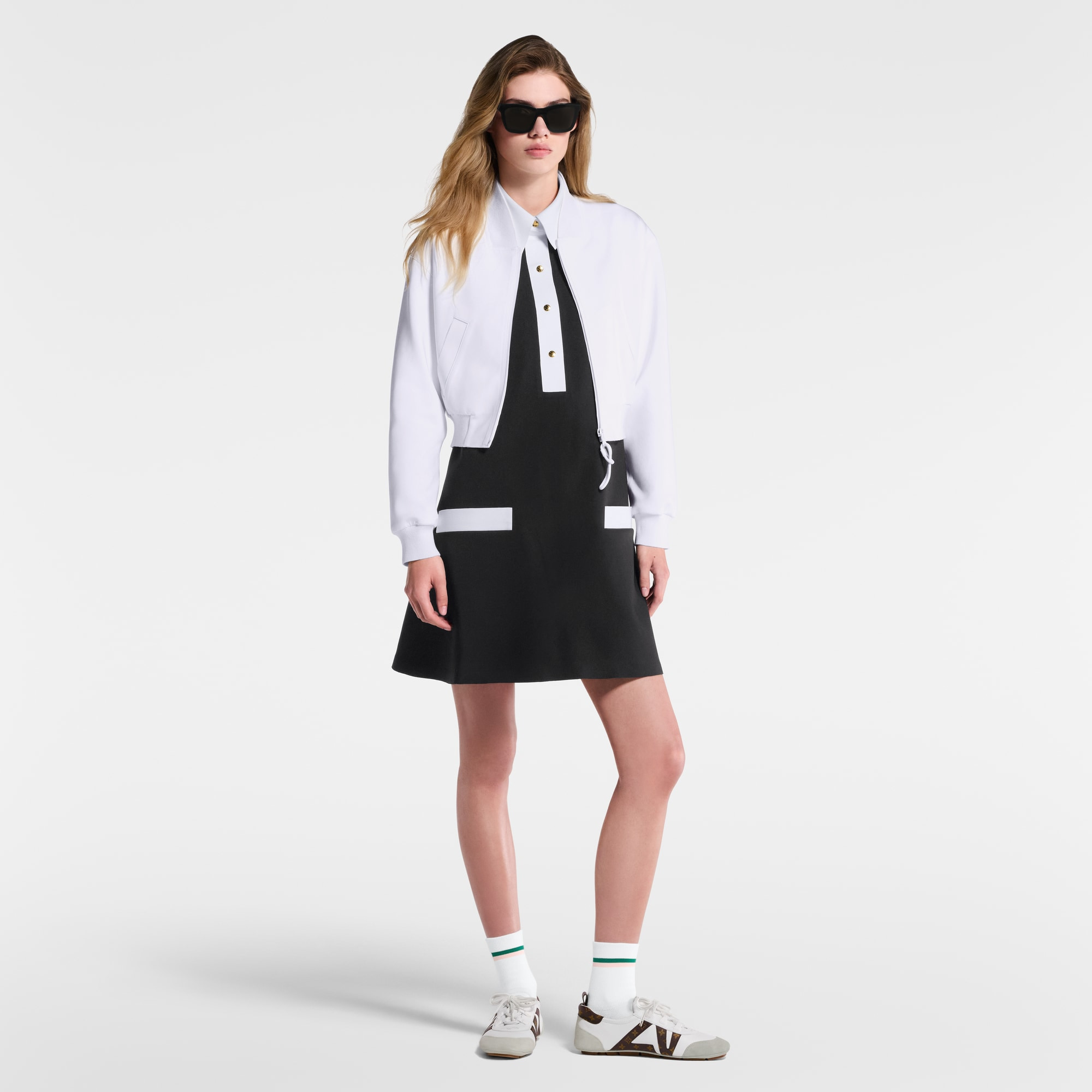 Cropped Technical Jersey Bomber Jacket - 6