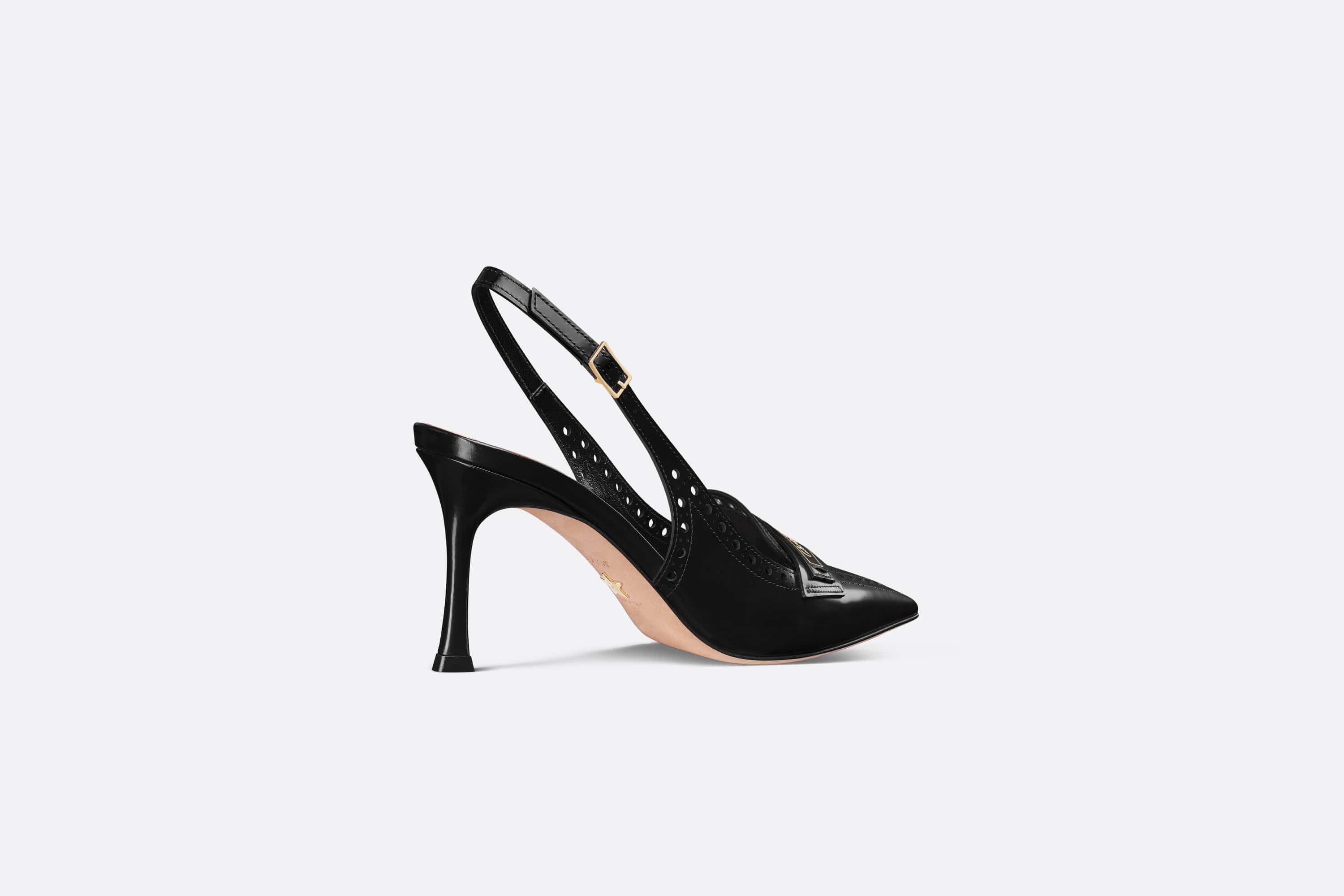 【関税&送料込】Dior Dior Boy Slingback Pump Dior Boy Slingback Pump Black Calfskin | DIOR