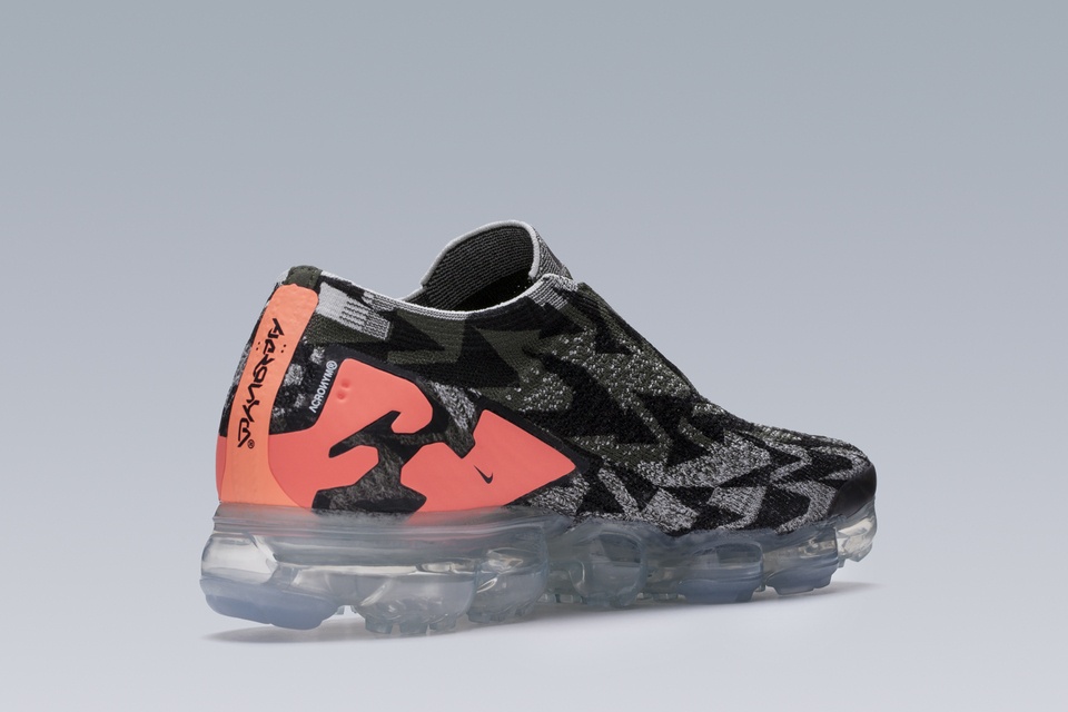 AVM-102 Nike® Air VaporMax Flyknit Moc 2  / Acronym® Sail/Dark Stucco/Cargo Khaki - 4