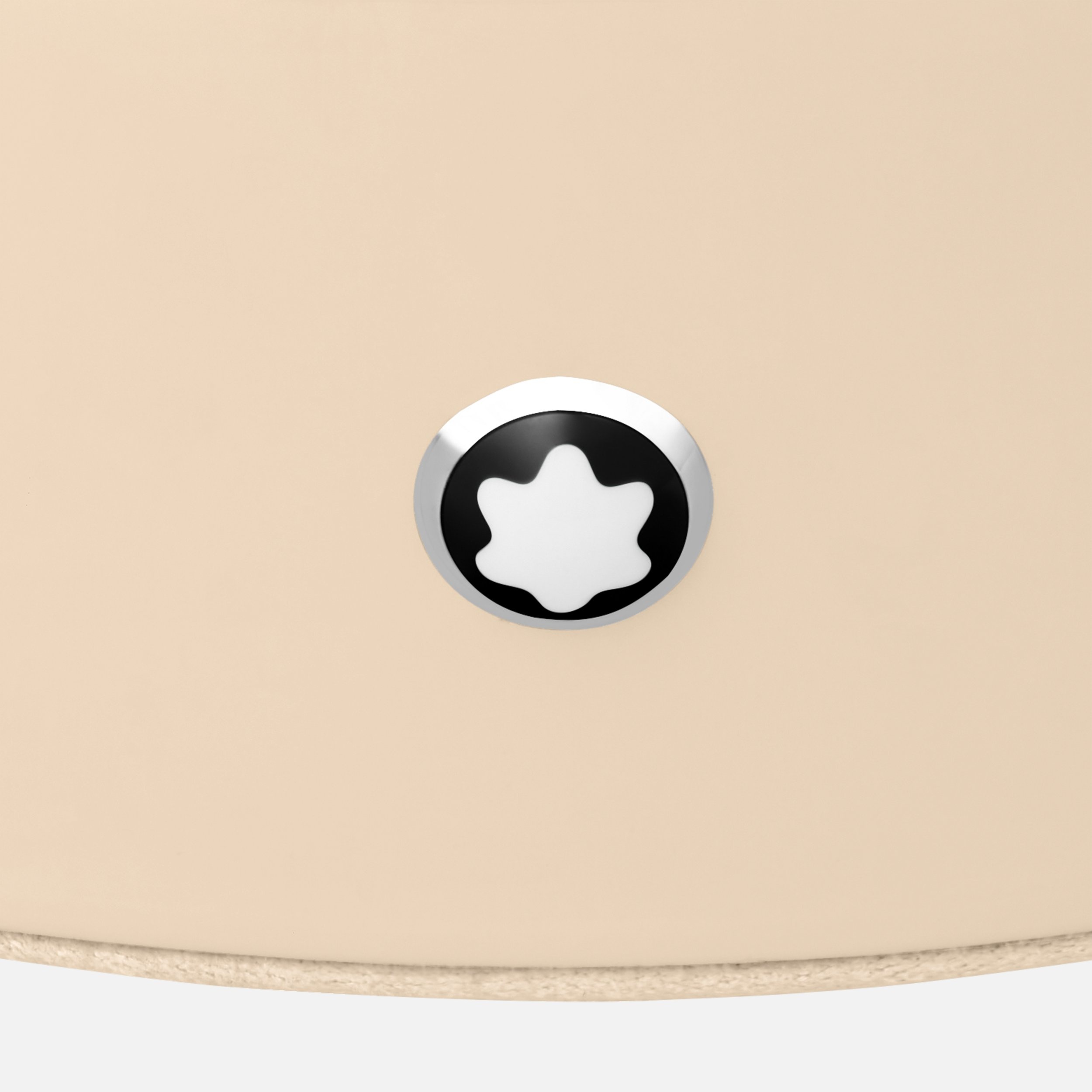 Round desk tray in ivory lacquer (Large) - 3
