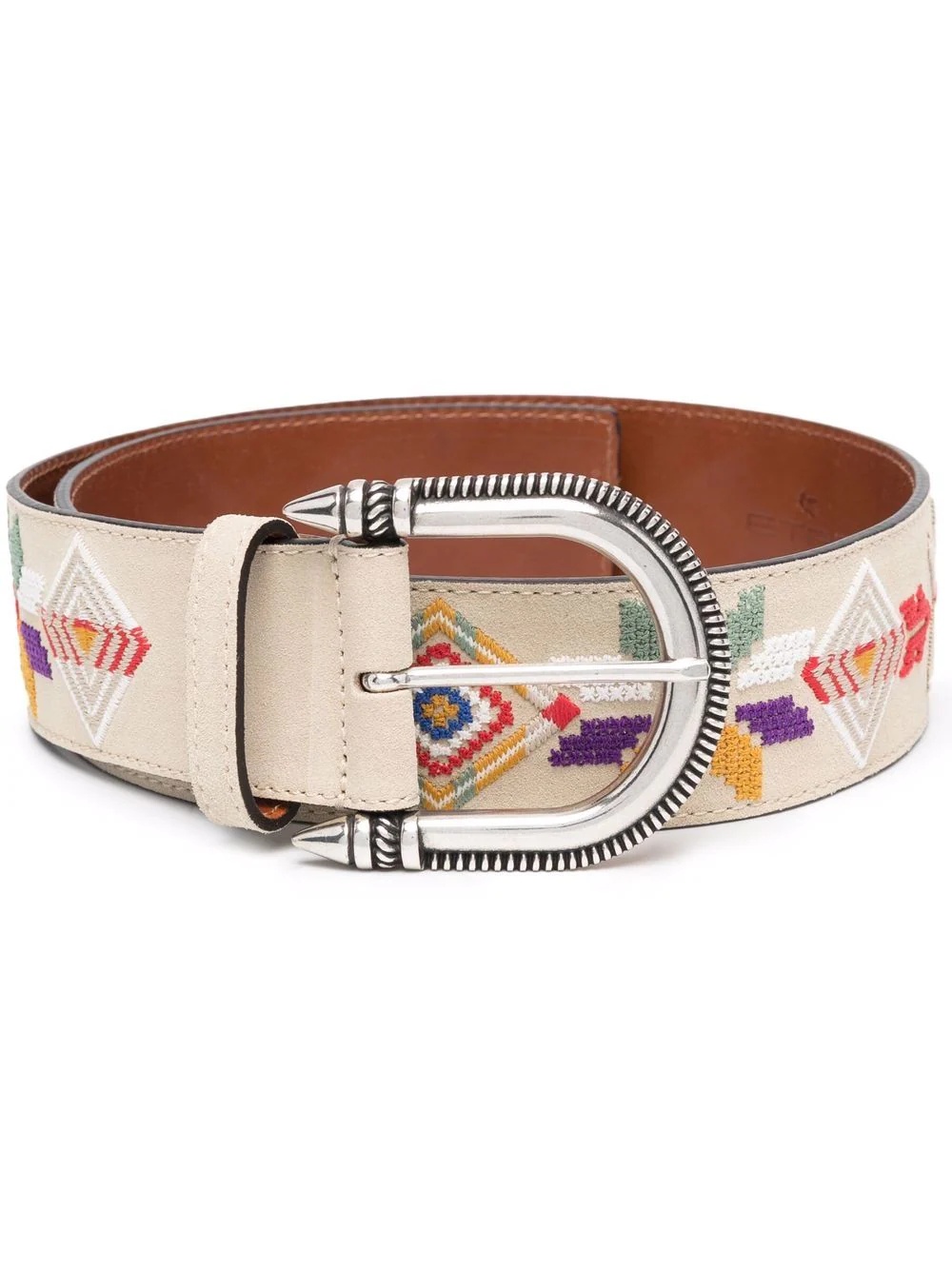 embroidered motifs belt - 1