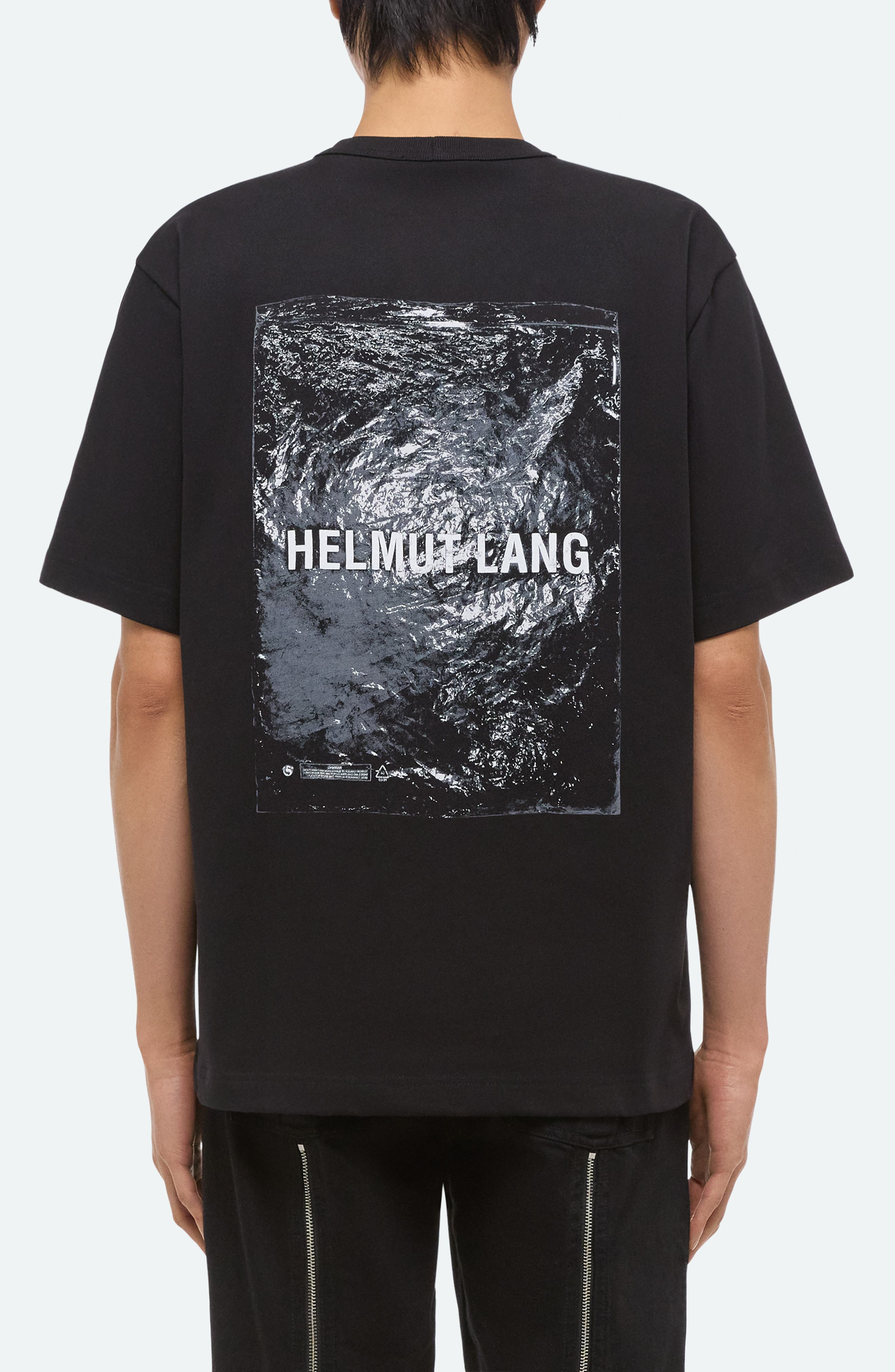 Helmut Lang Plastic Logo Cotton Graphic T-Shirt in Black at Nordstrom - 2