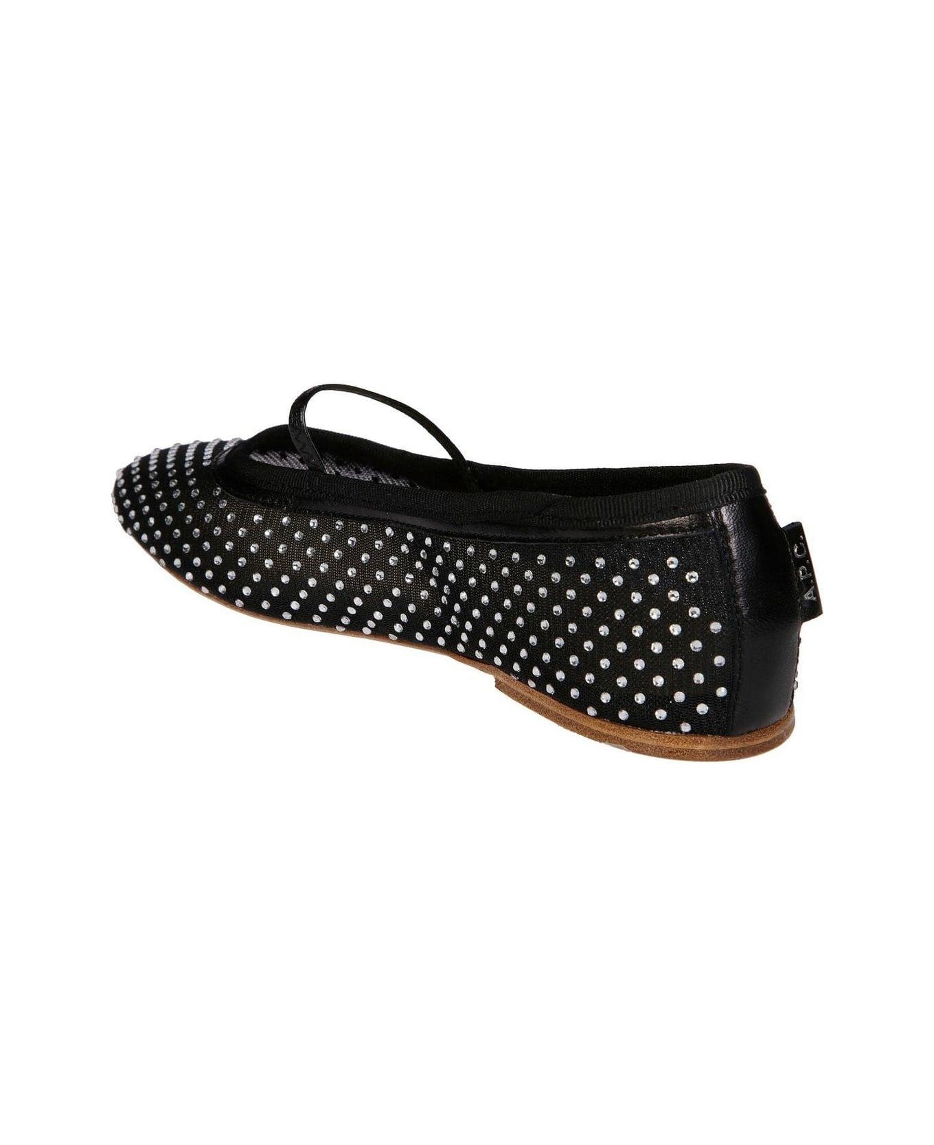 Swan Embellished Ballerinas - 3