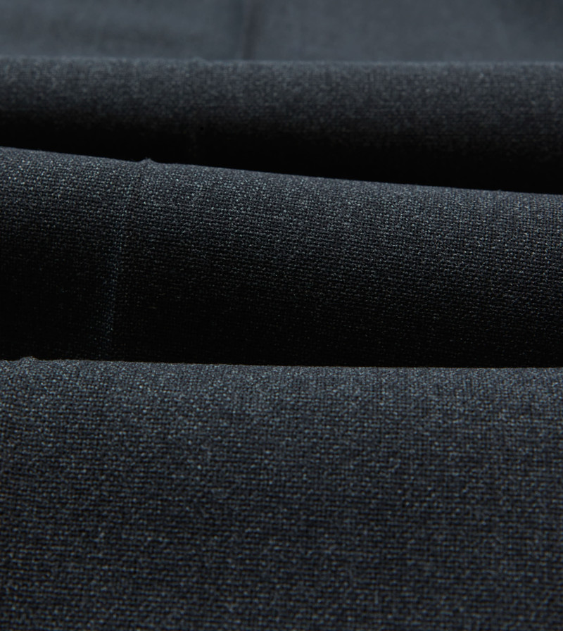 Charcoal Tropical Wool Flat Front Trouser 3