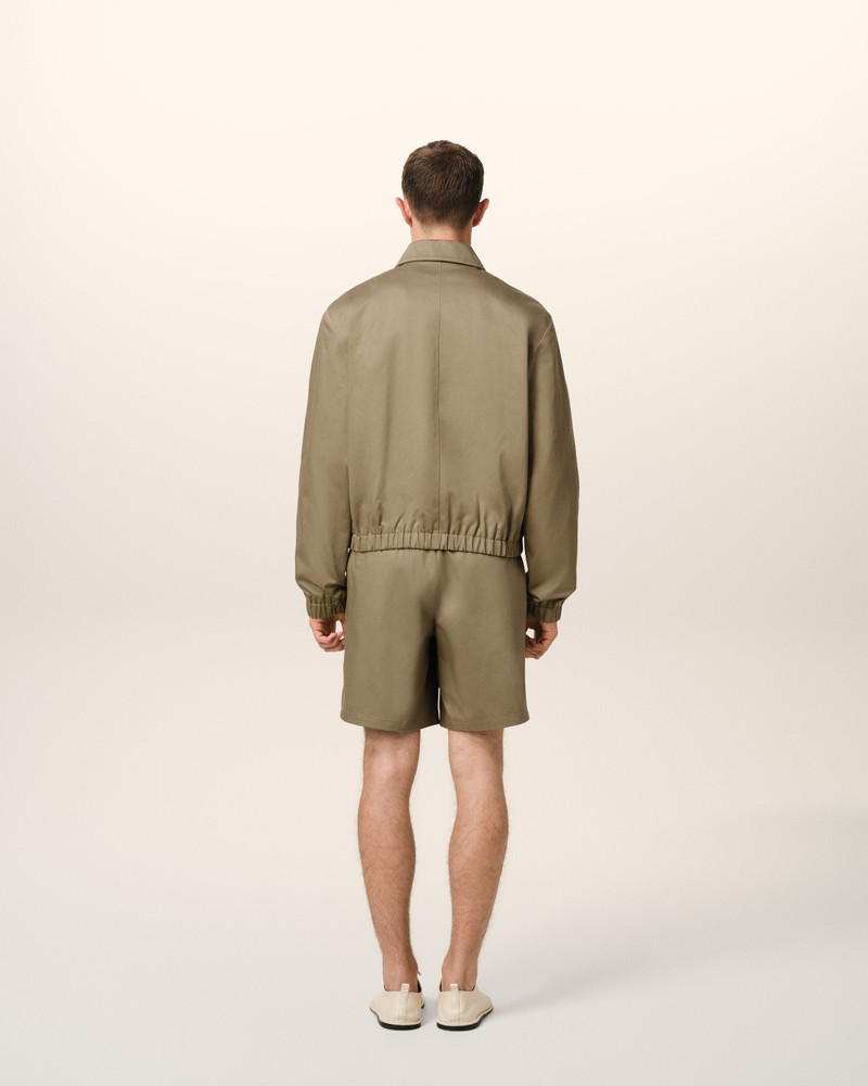 GREEN COTTON AMI DE COEUR ZIPPED JACKET 5