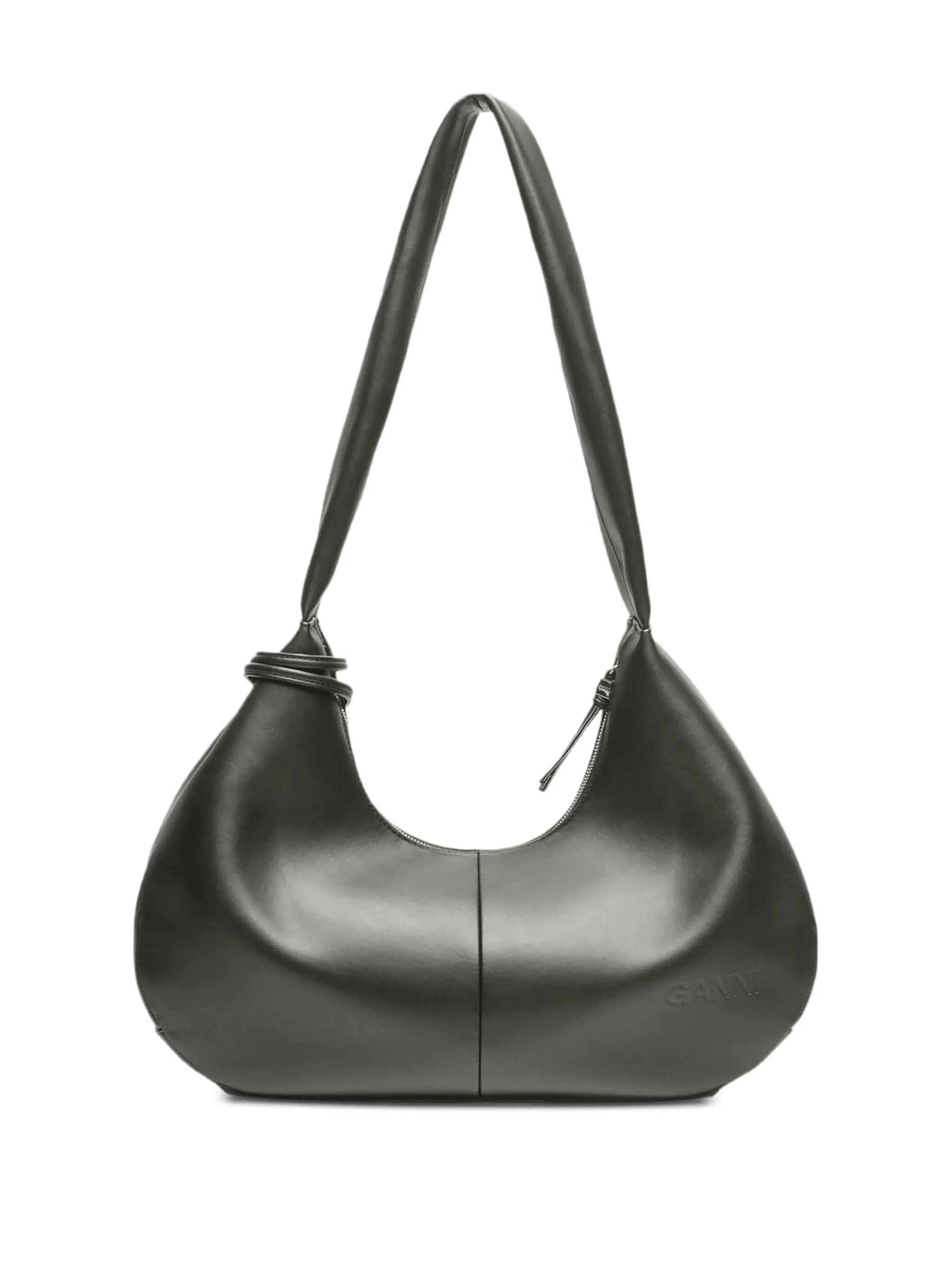 Logo-tag Leather Shoulder Bag - 6