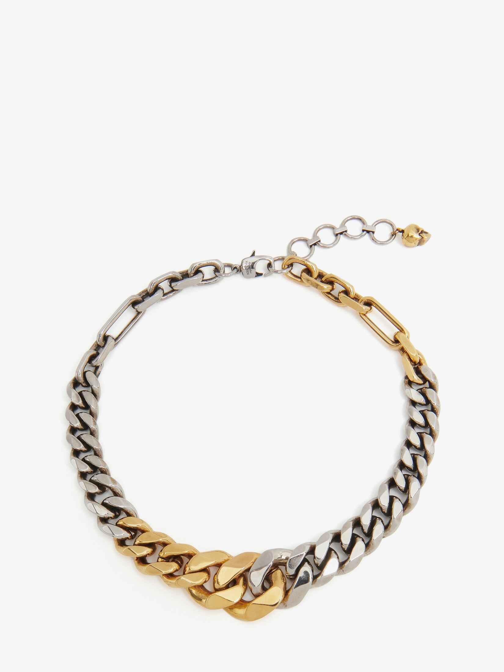 Women's Chain Choker in Antique Silver/gold - 1