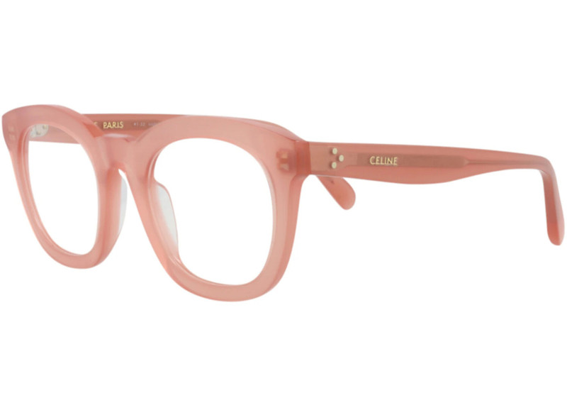 CELINE Celine Round-Frame Acetate Optical Frames Pink Pink Transparent (CL5004IN-48-074) outlook