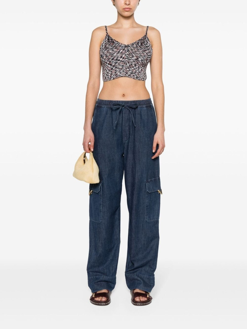 Valentino VLogo-plaque cargo jeans outlook