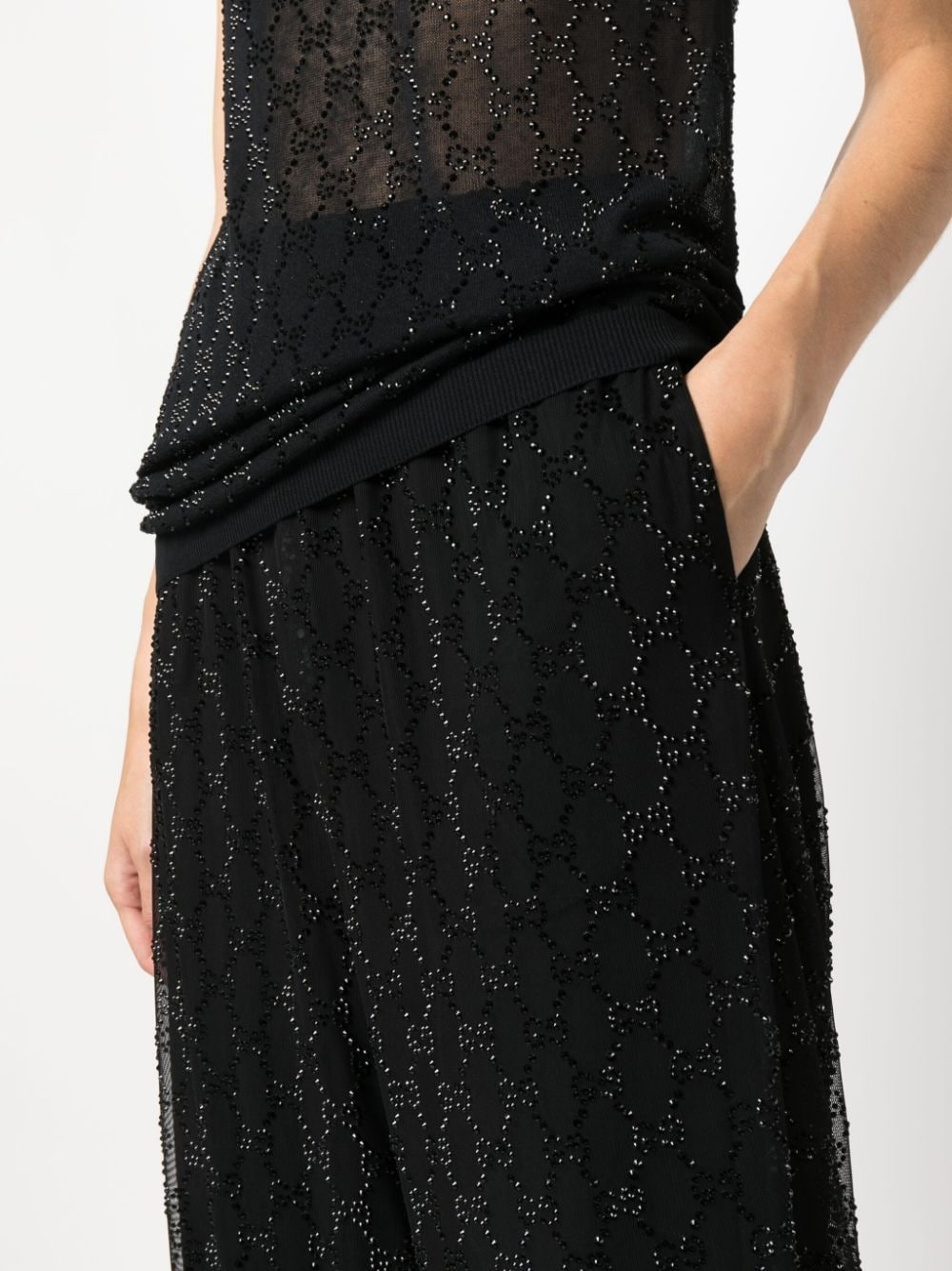 GG crystal-embellished trousers - 5