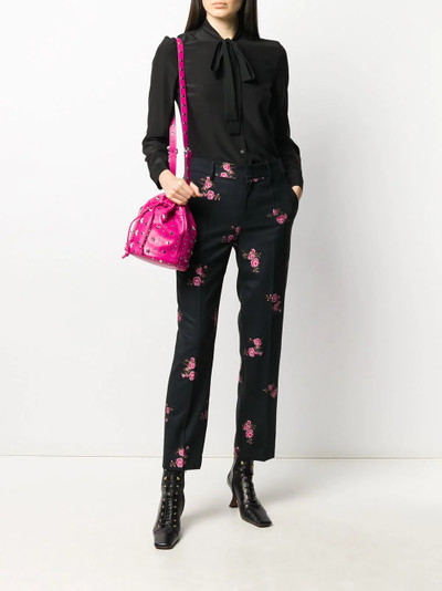 REDValentino pussy-bow style silk shirt outlook