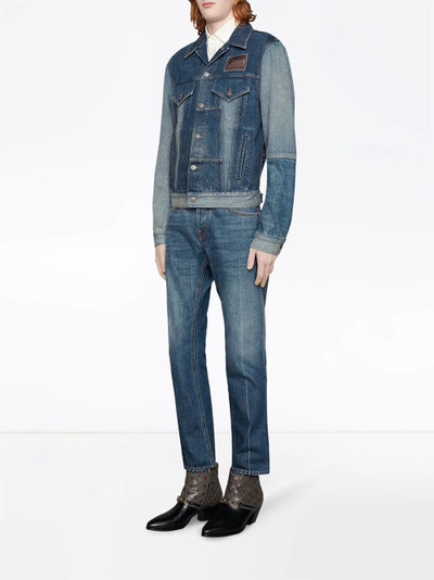 GUCCI straight-leg cropped jeans outlook