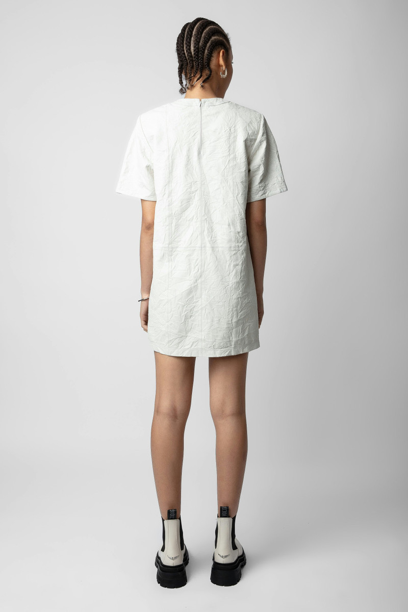 Riddy Crinkled Leather Dress 5