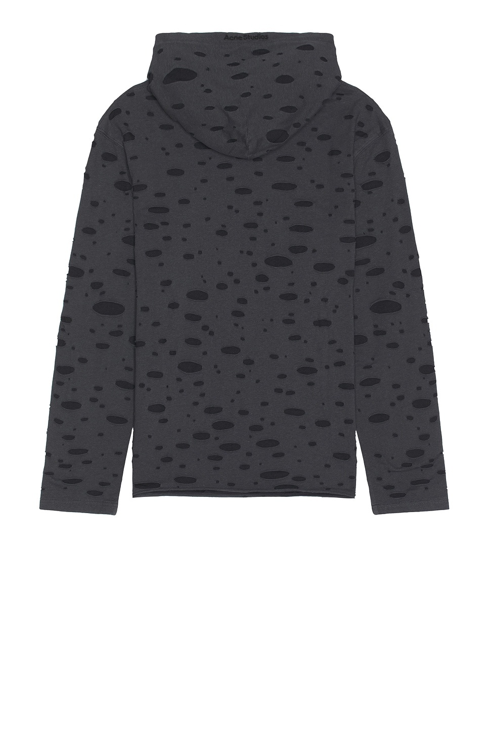 Trashed Hooded Long Sleeve Tee - 2