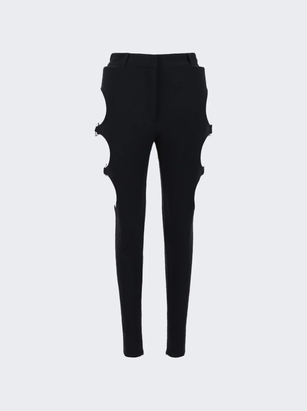 Hook And Bar Cut-out Legging Black - 1