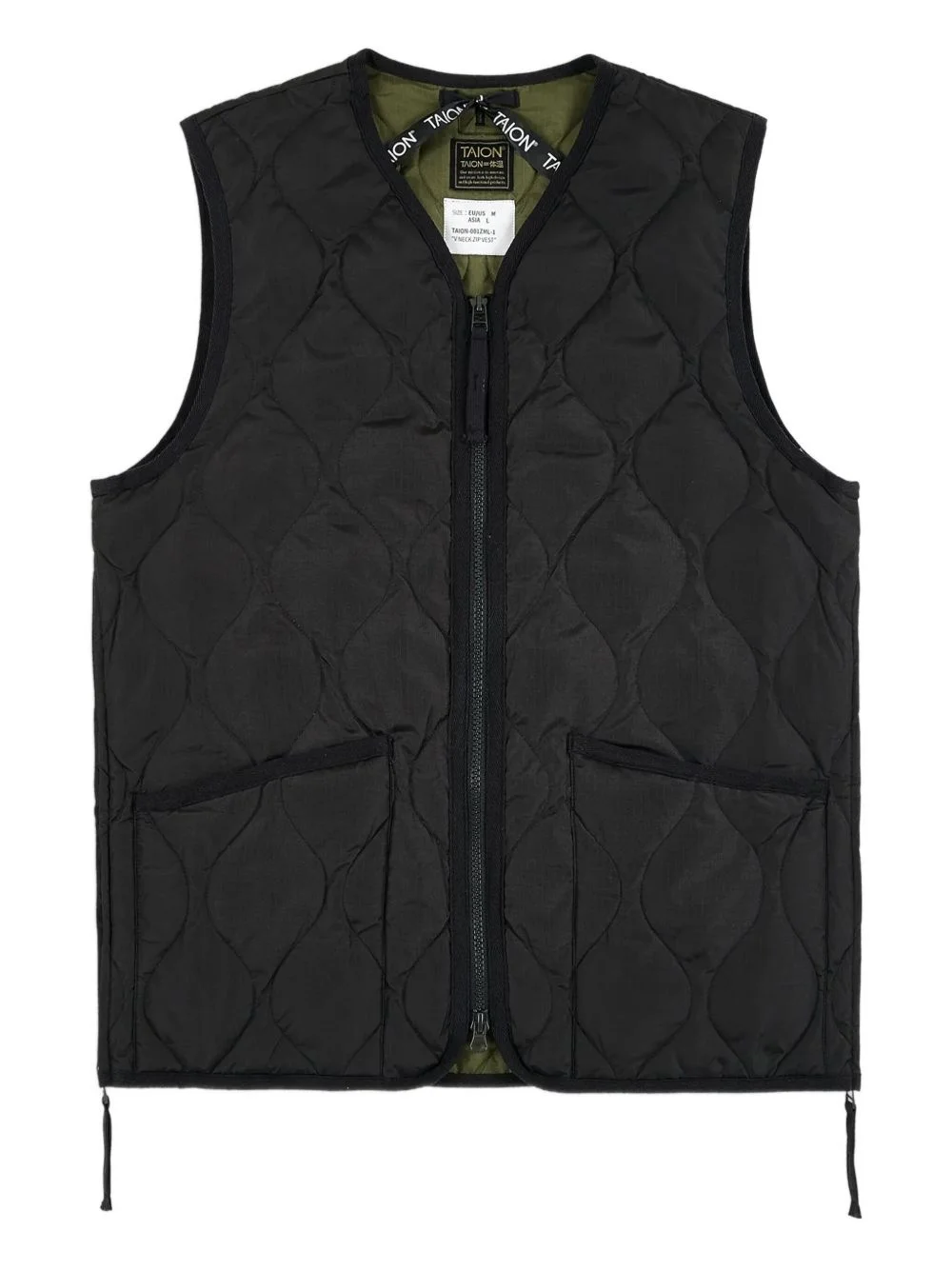V 목 아래로 gilet - 1