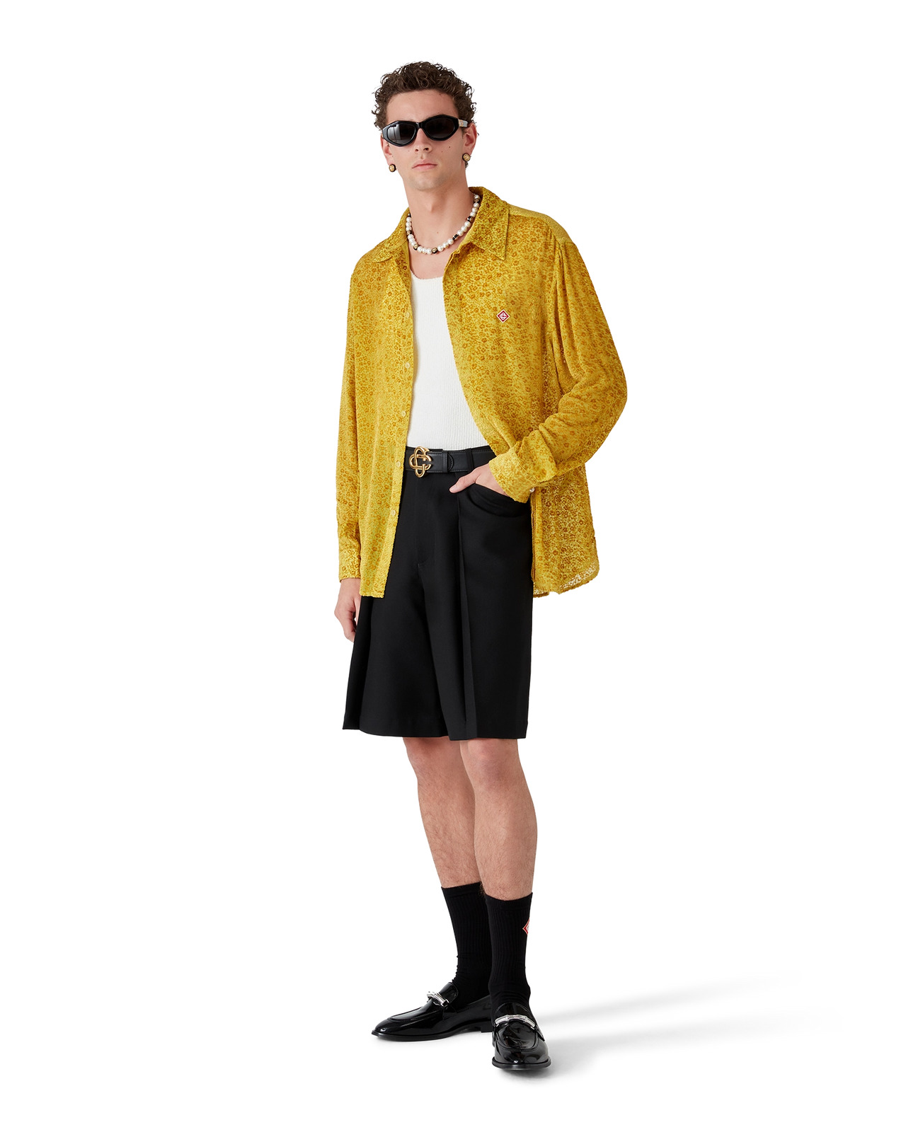 Floral Devoré Silk Shirt | Casablanca Paris - 2