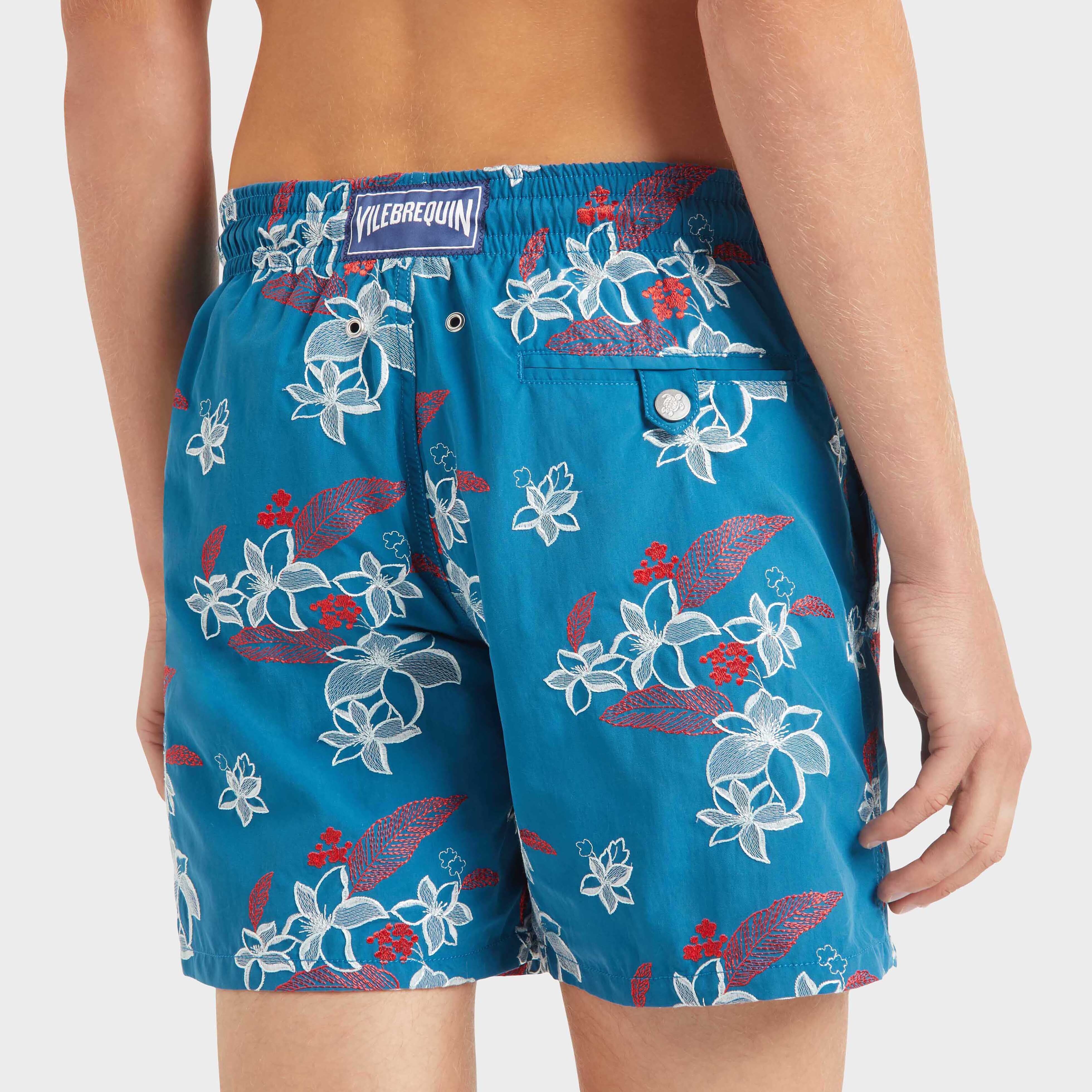 Men Swim Trunks Embroidered Flowers Power - Limited Edition - 6