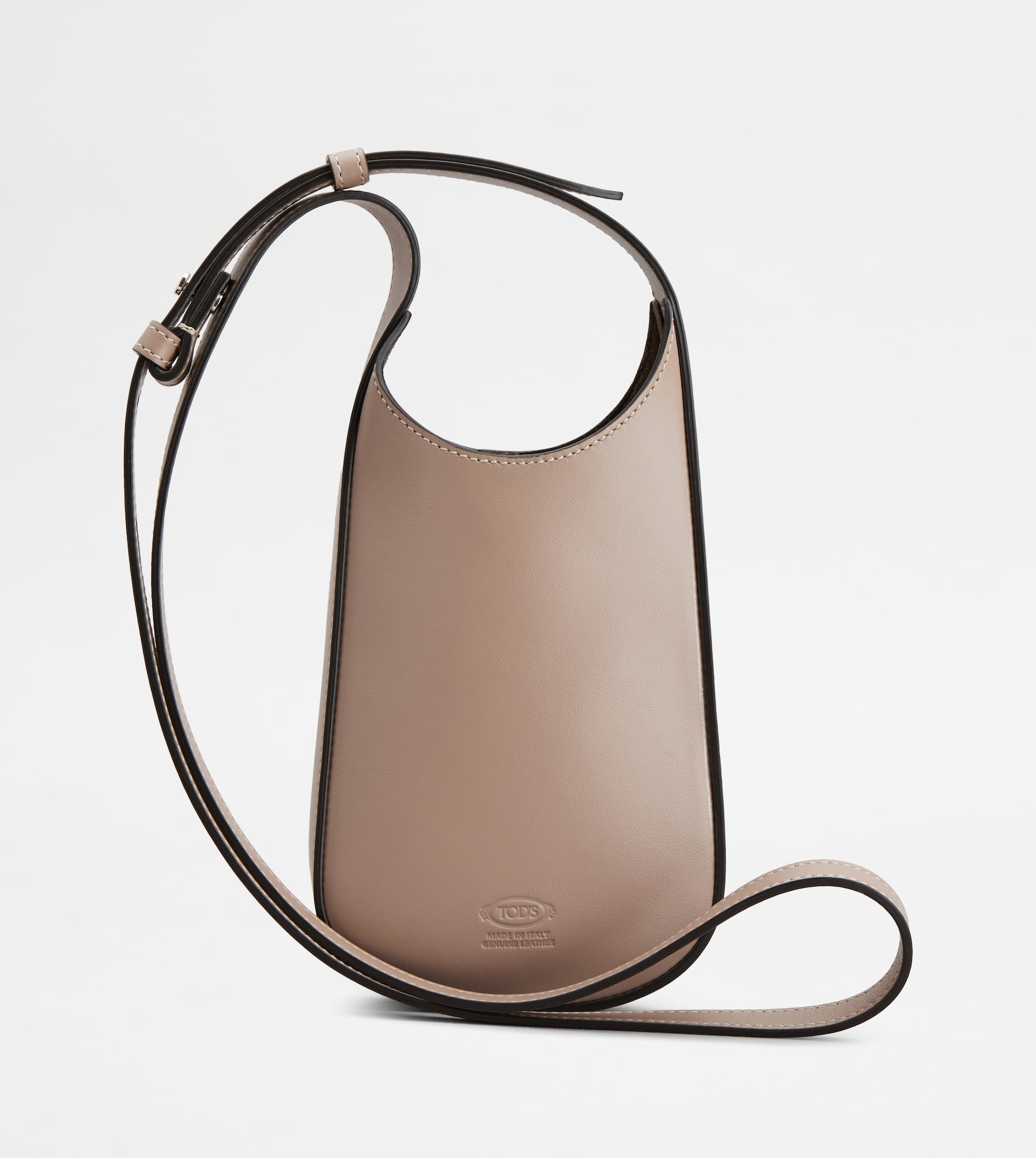 MICRO HOBO DI BAG IN LEATHER - BEIGE - 2