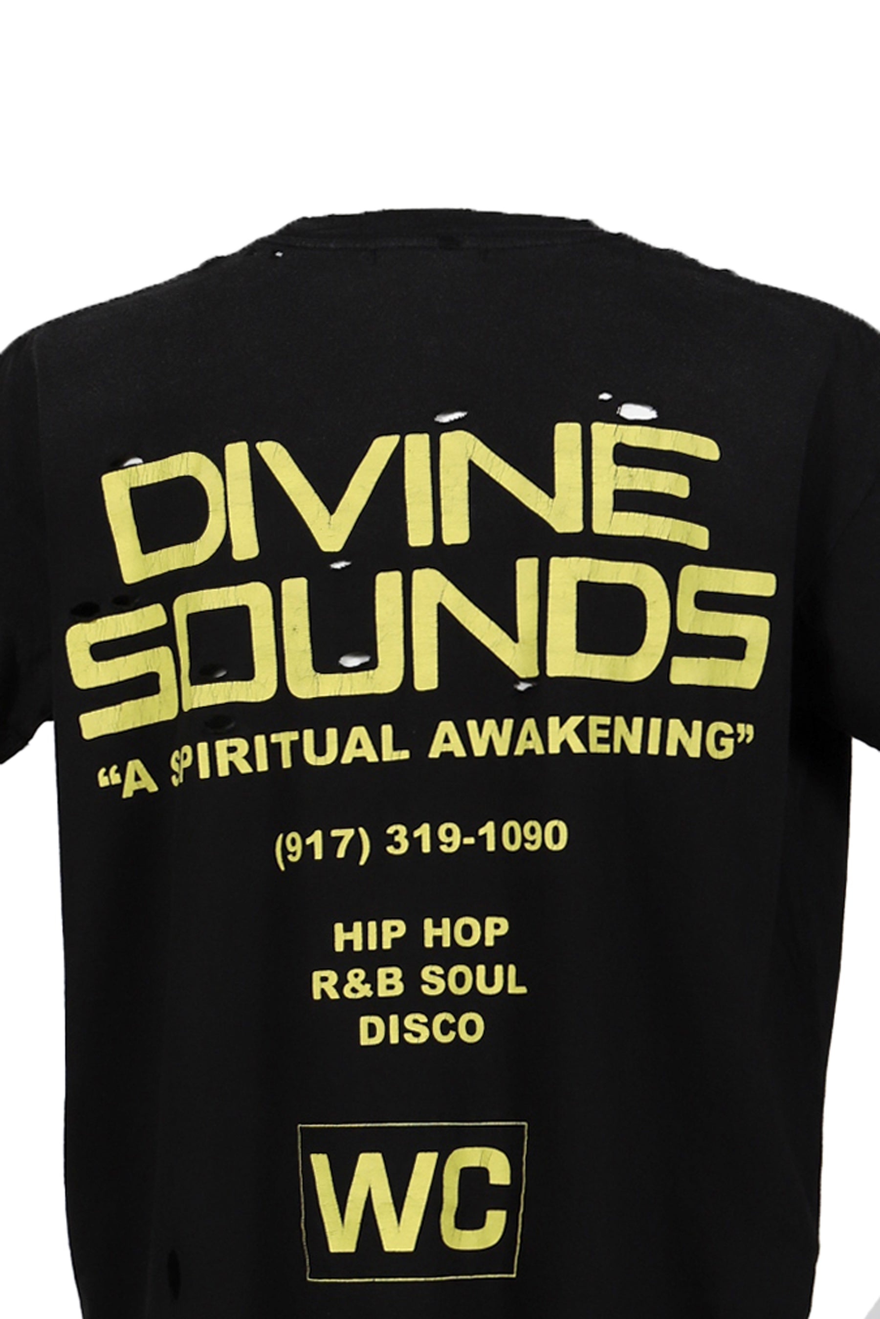 DIVINE SOUNDS DESTROYED EASY TEE / BLK - 8