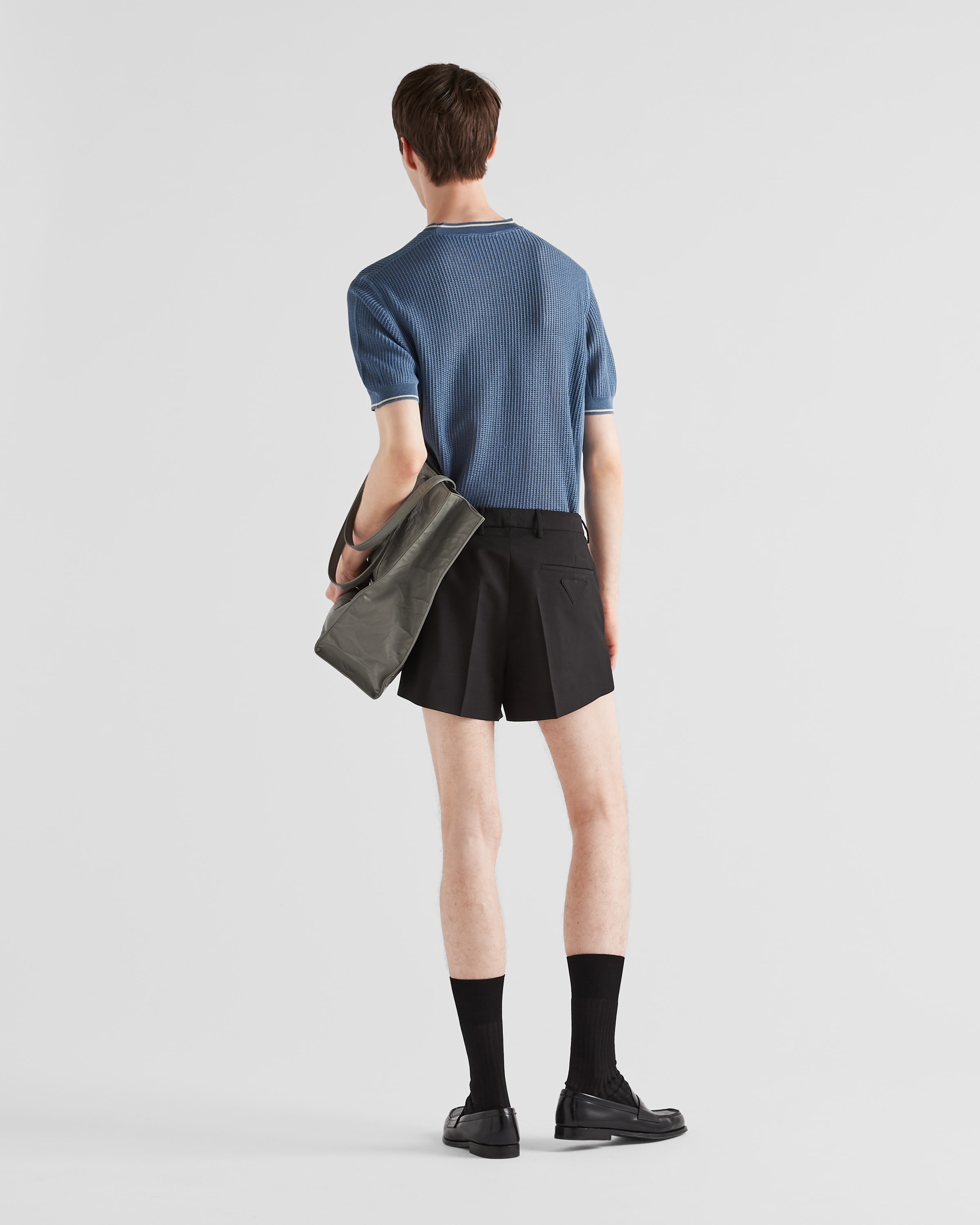 Silk and cotton crew-neck sweater - 5