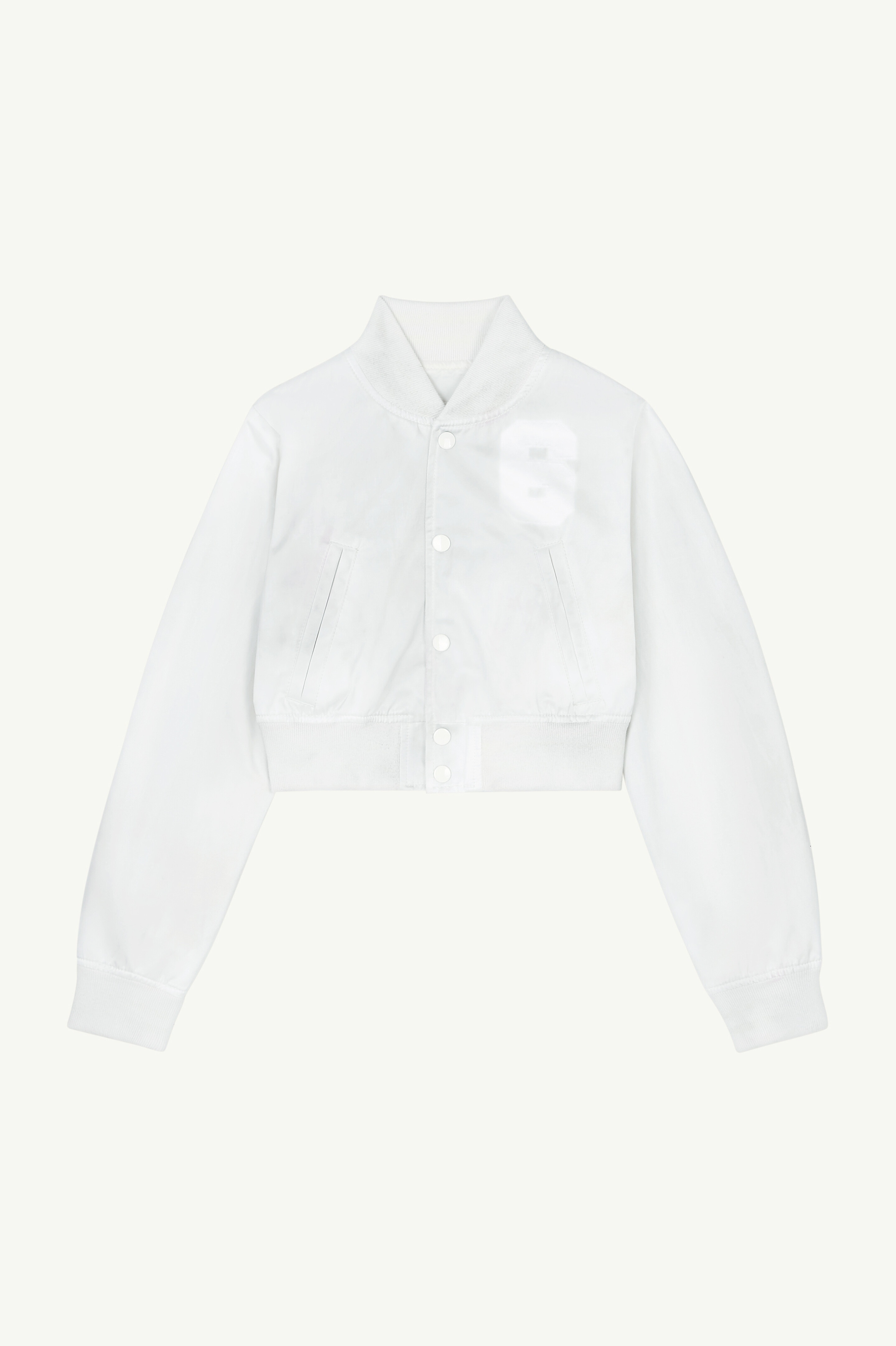 Cropped varsity jacket - 1