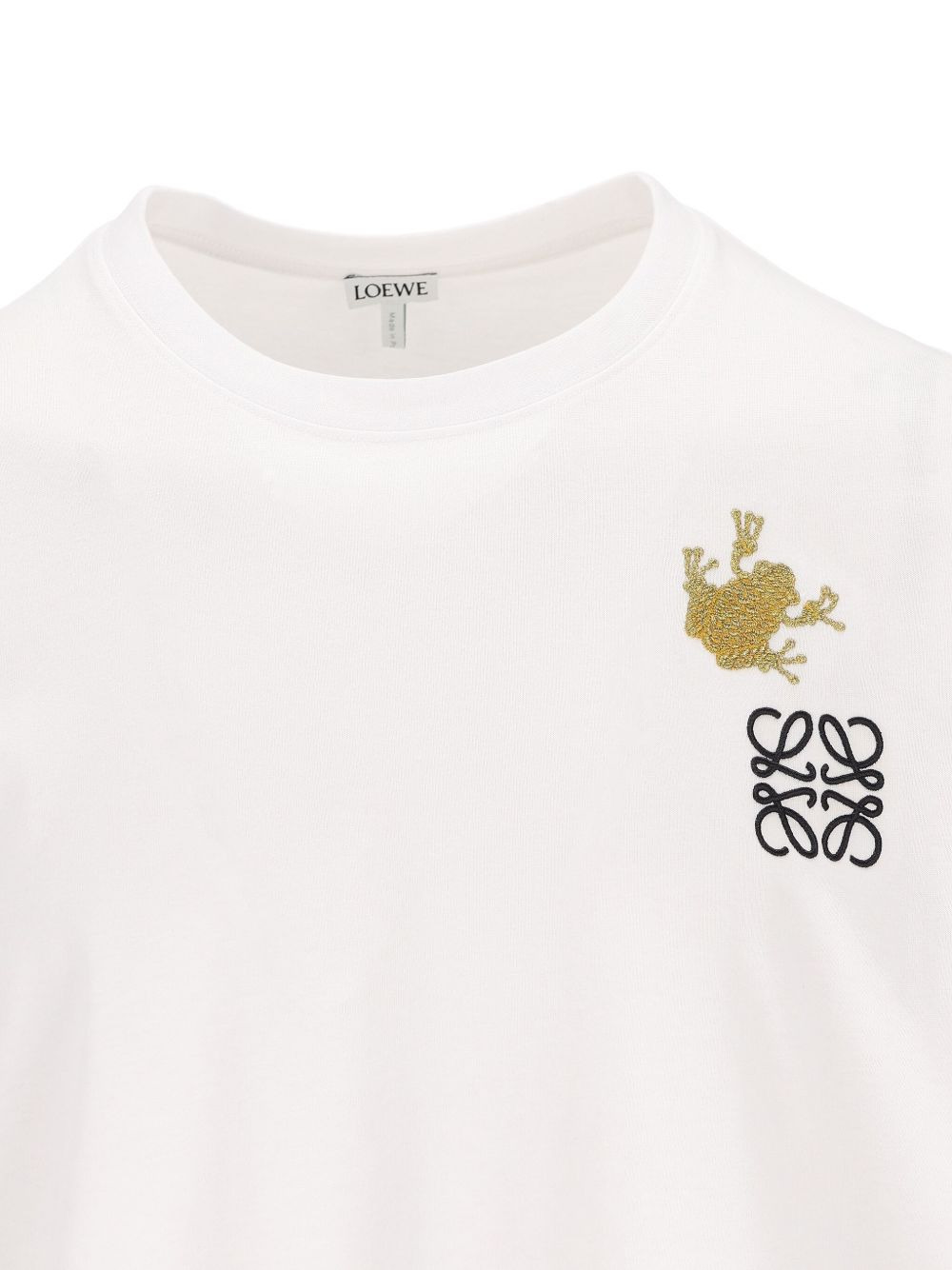 frog-logo embroidered t-shirt - 4