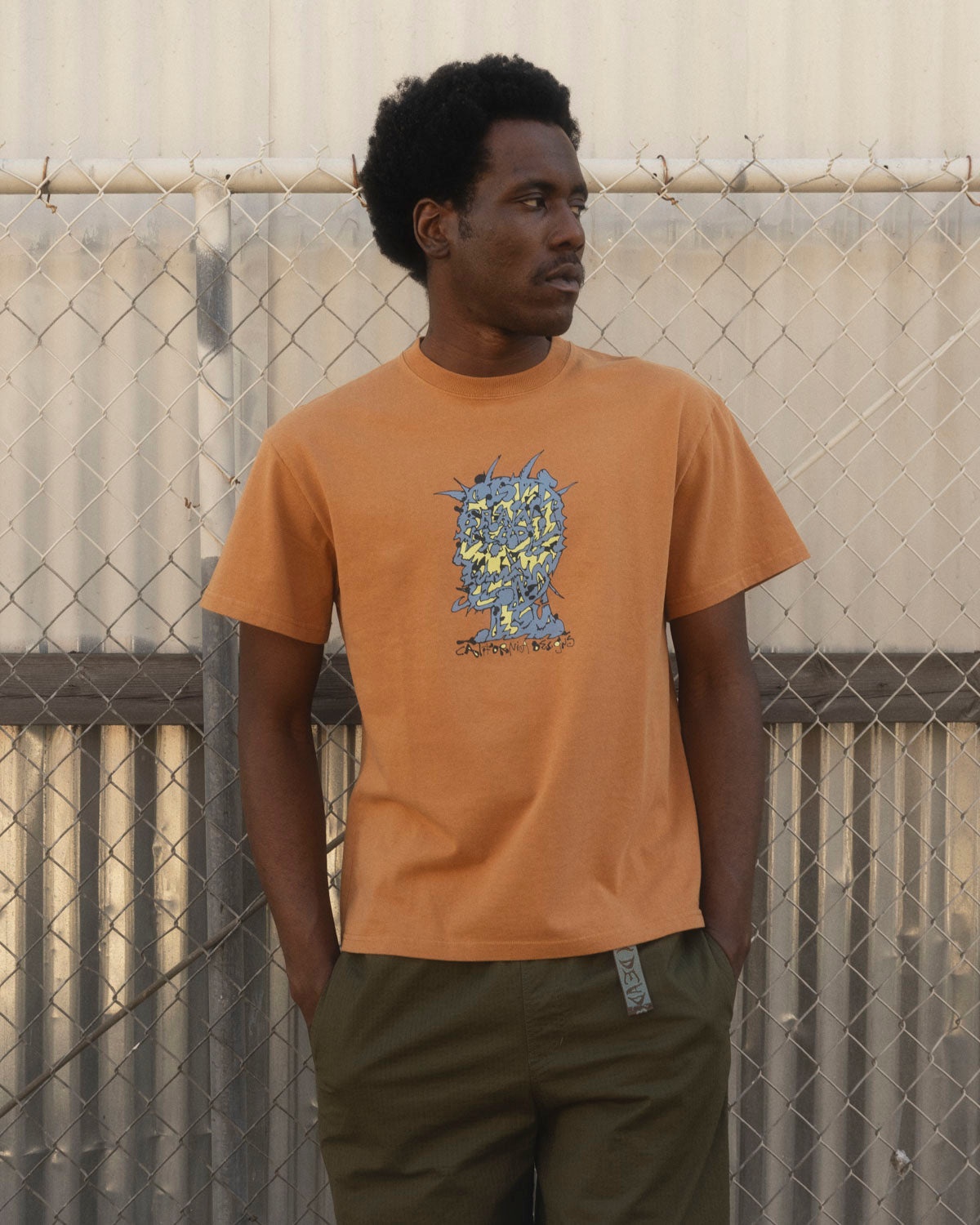Scrambled Head T-shirt - Cumin - 4