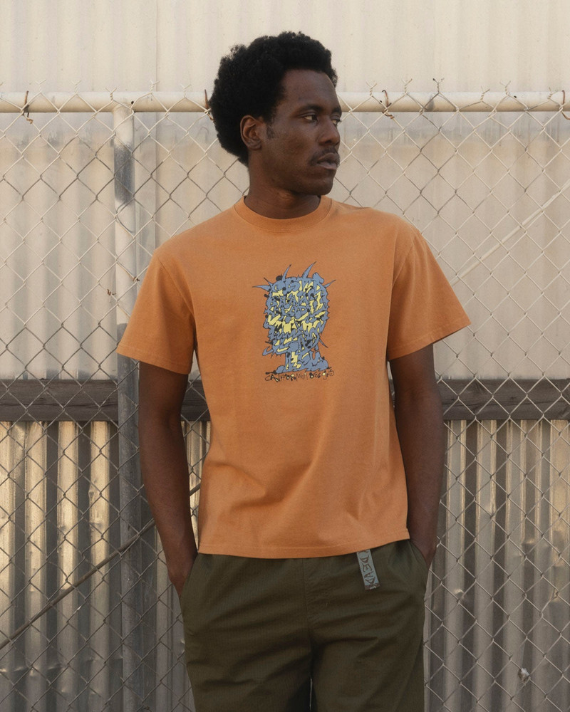 Scrambled Head T-shirt - Cumin 4