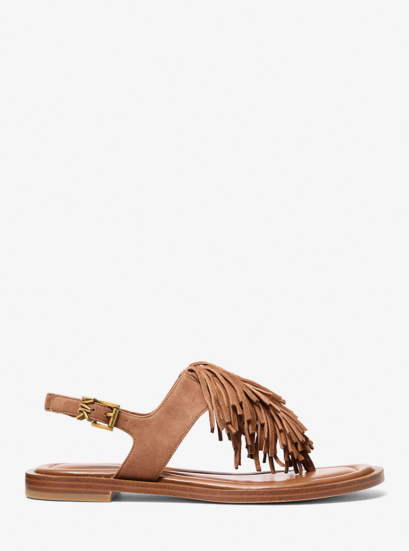 MICHAEL KORS Indra Fringed Suede Sandal outlook