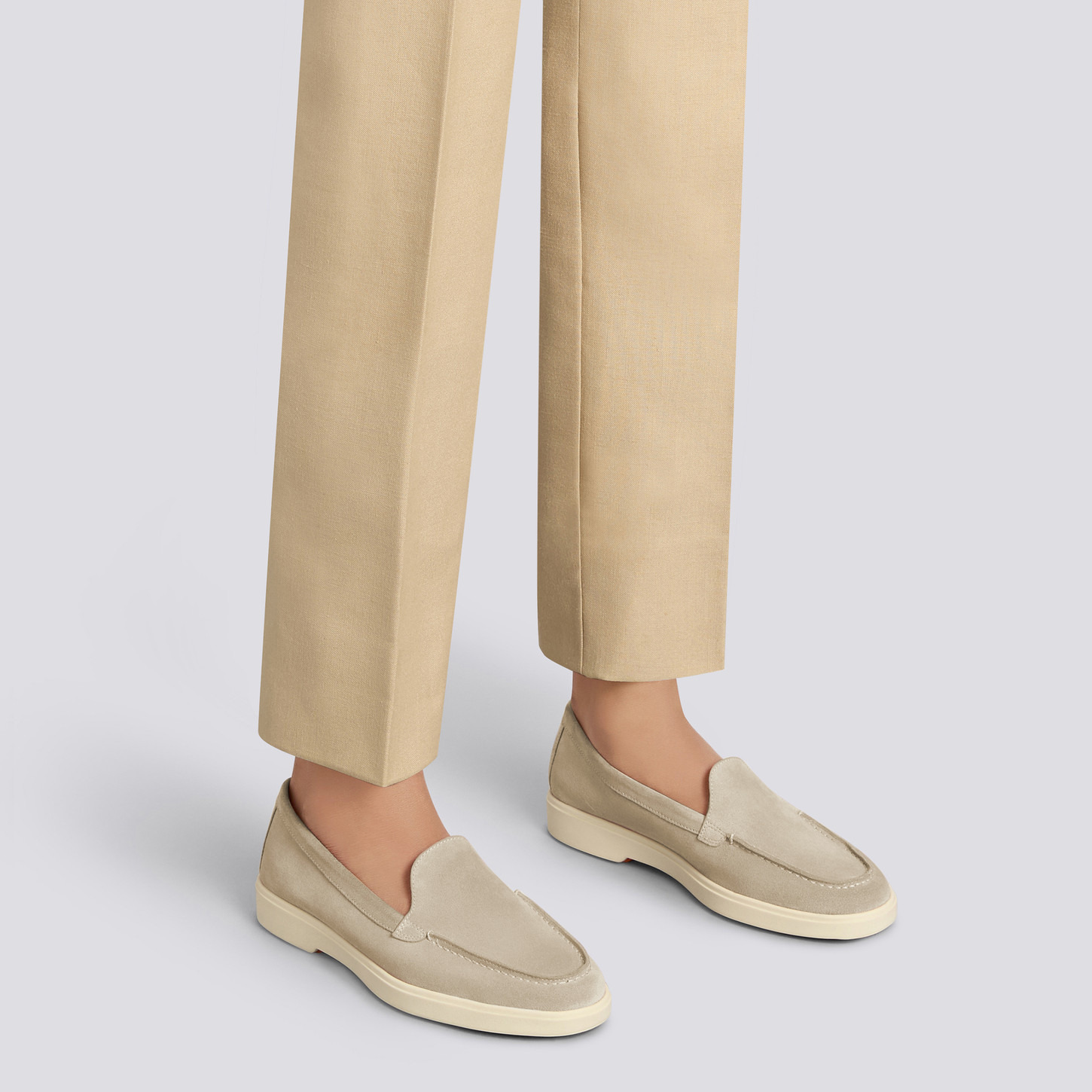 Women's pink suede loafer - 2