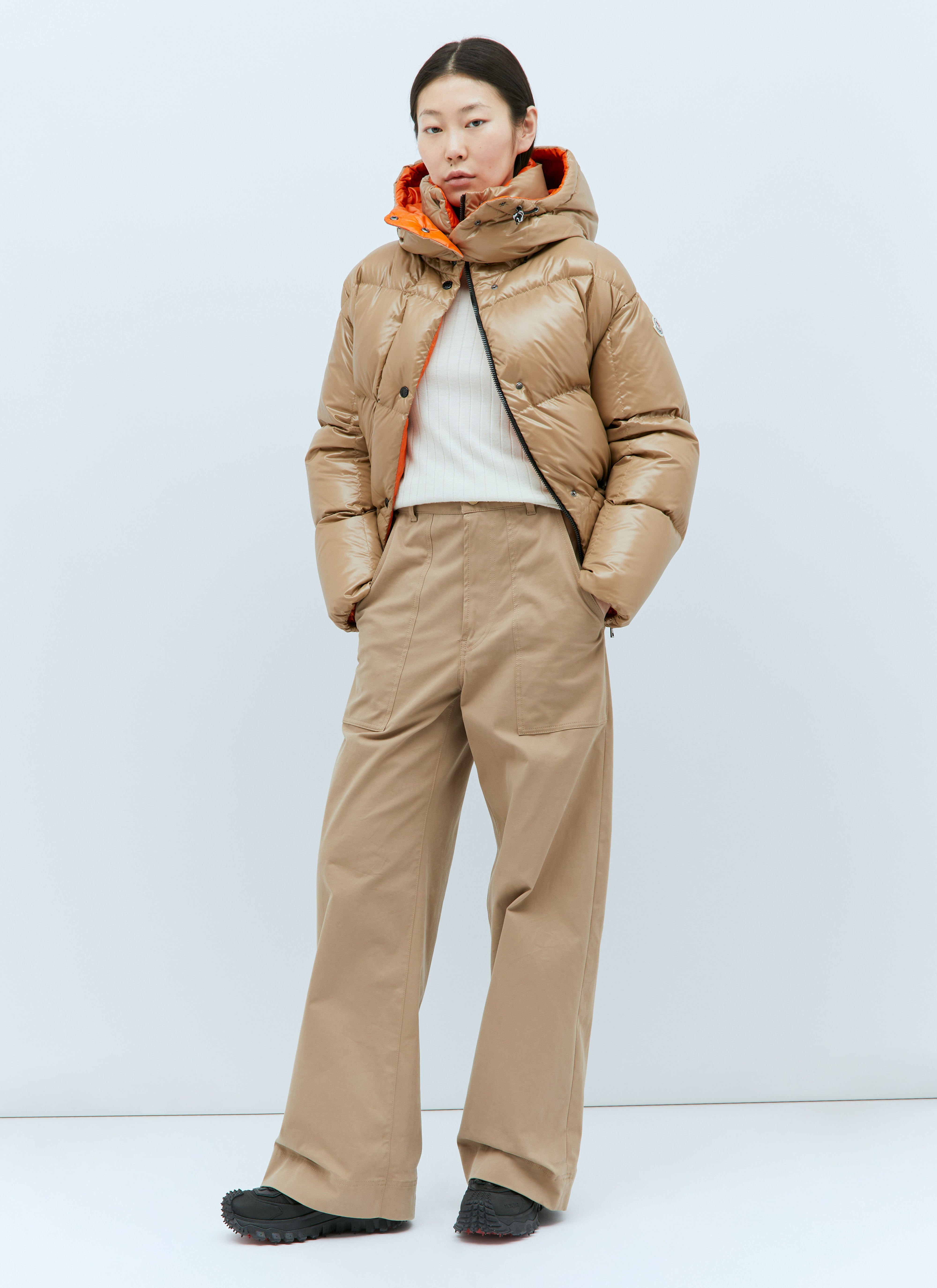 Moncler Women Wide-Leg Twill Pants - 6