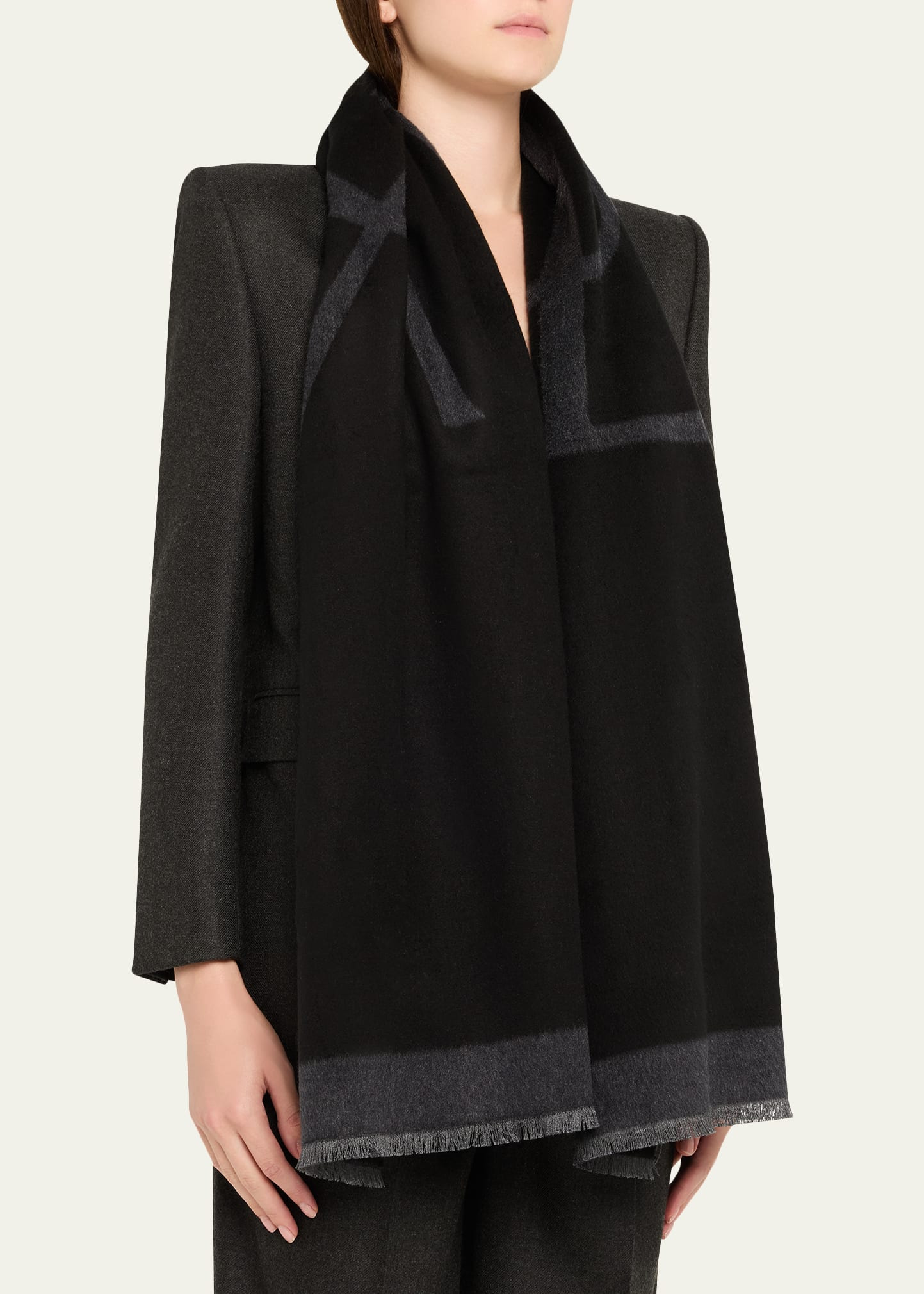 YSL Large Silk Scarf - 2