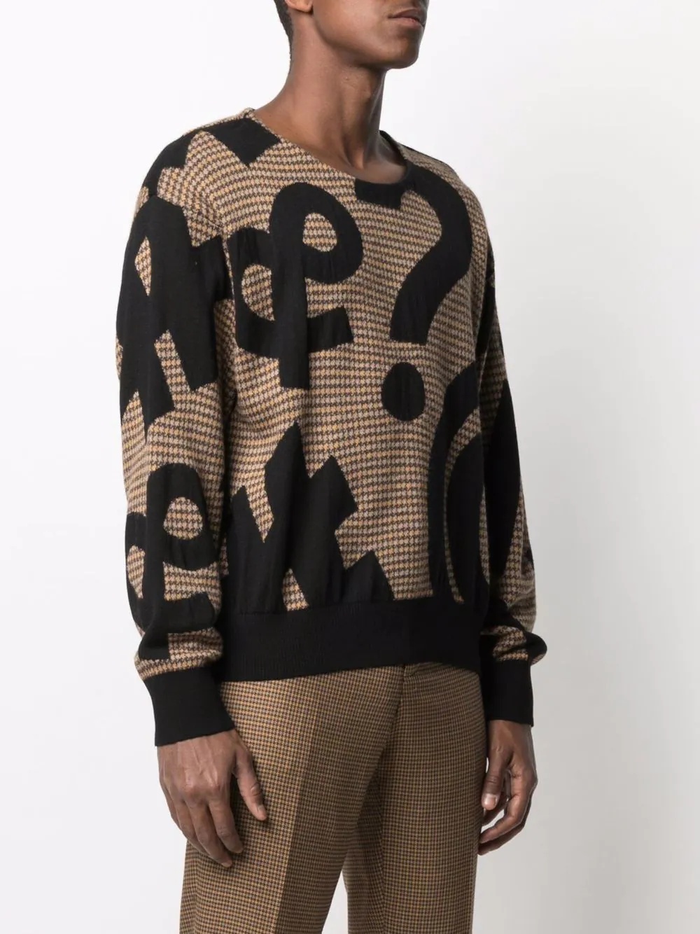 Symbols intarsia long-sleeve jumper - 3