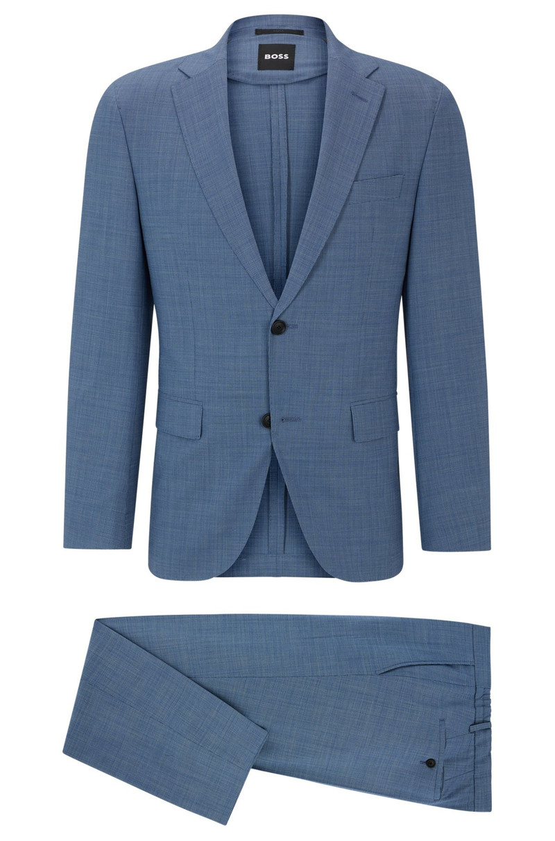 SLIM-FIT SUIT IN MICRO-PATTERNED PERFORMANCE-STRETCH CLOTH 9