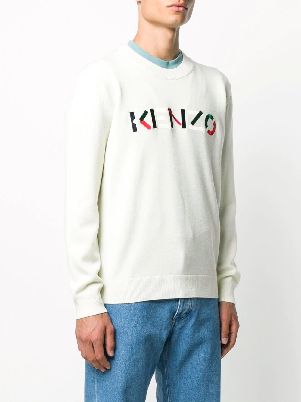 embroidered logo jumper - 3