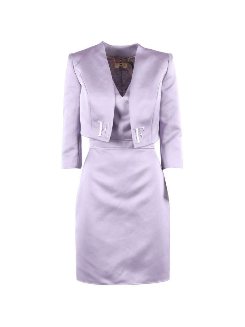 letter embellished jacket and dress set 1