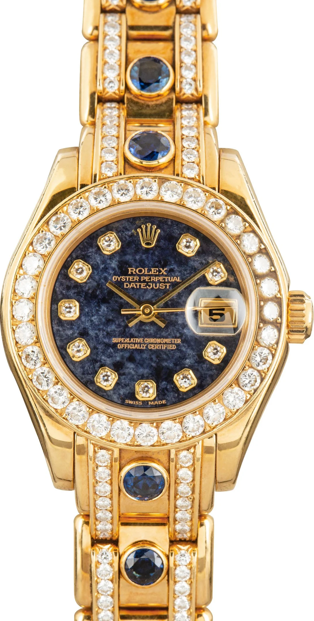 Rolex Lady Datejust Pearlmaster 69298 Sodalite Dial - 1