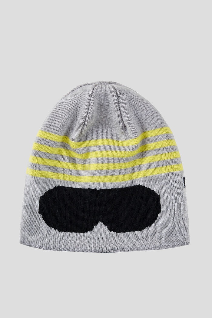 Onno Kids reversible knitted hat in Navy blue/Gray - 4