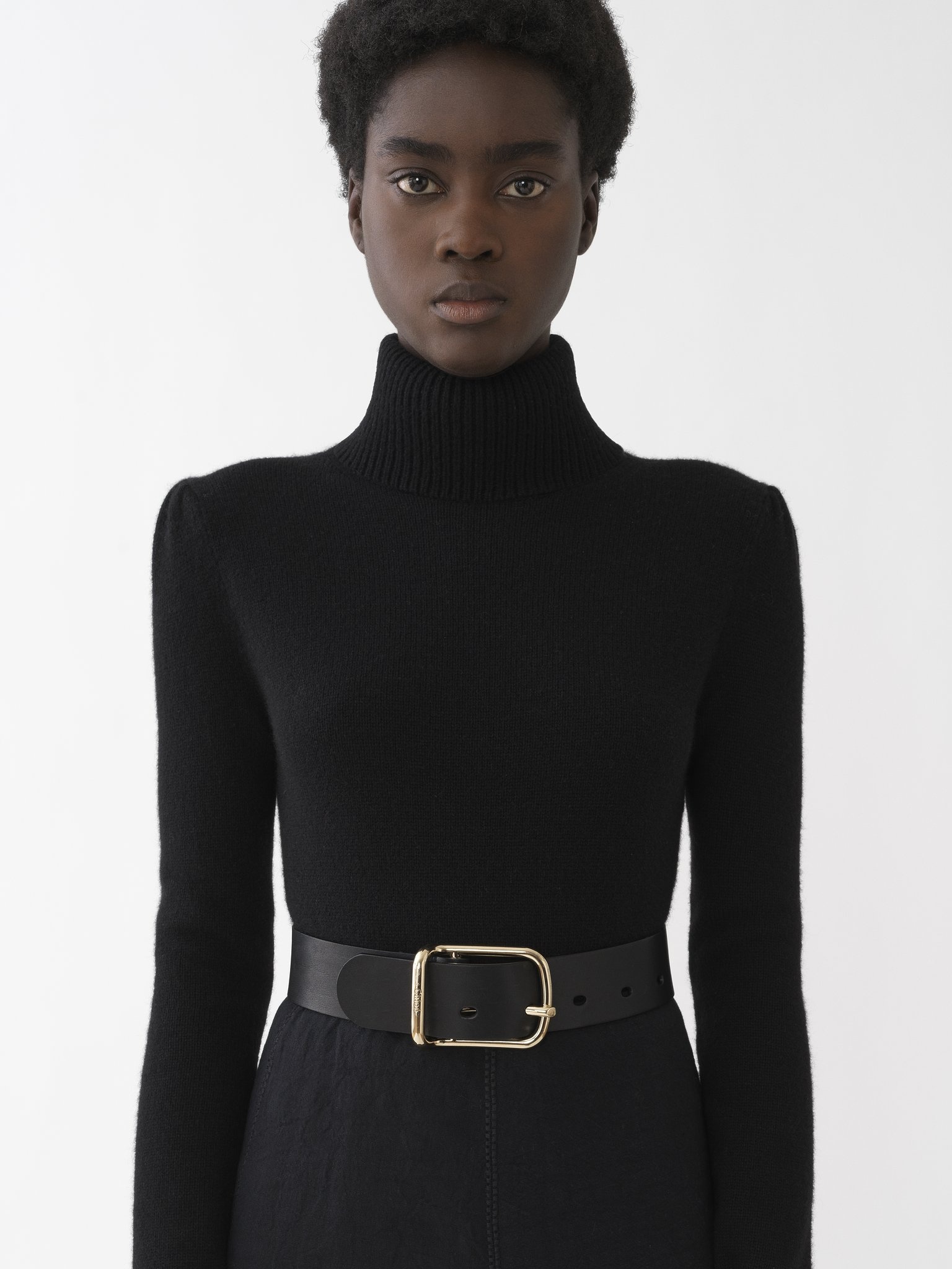 FITTED HIGH-NECK SWEATER - 2