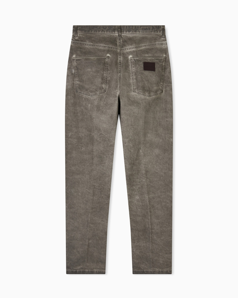 J80 BAGGY TWIST-FIT, DIRTY-WASH GARMENT-DYED STRETCH-DENIM JEANS 3