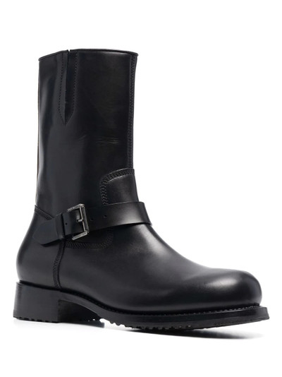 DSQUARED2 buckled leather ankle boots outlook