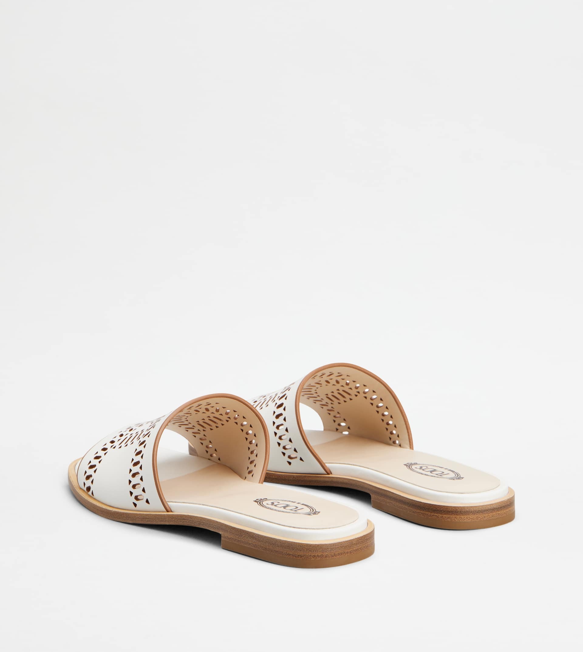KATE SANDALS IN LEATHER - WHITE - 2