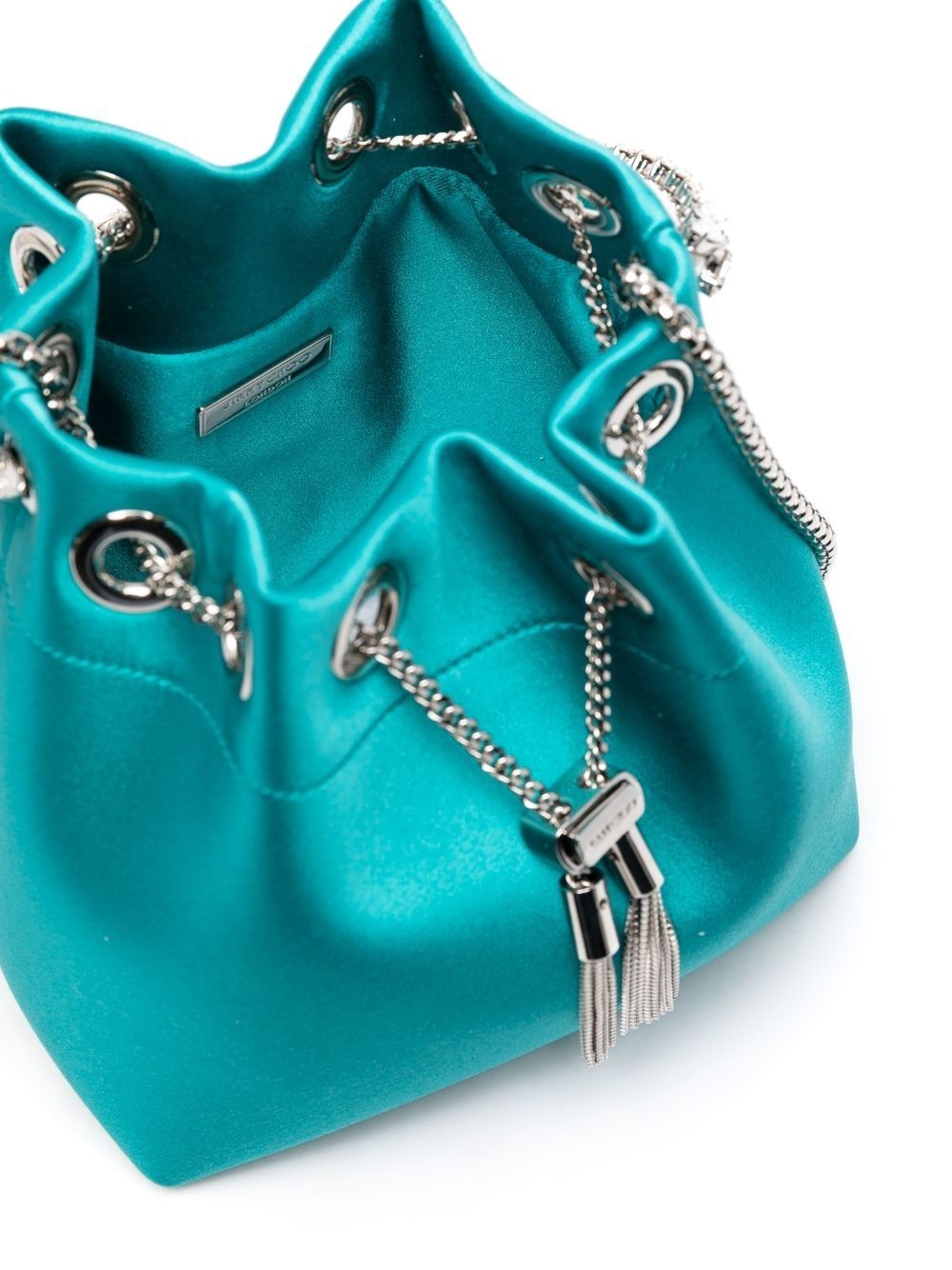 Bon Bon crystal-embellished satin bag - 6