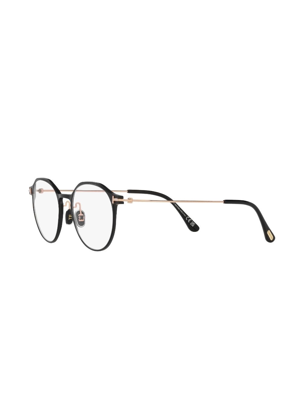 round-frame raised-bridge glasses - 3