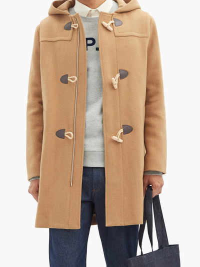 A.P.C. Edouard hooded wool duffle coat outlook