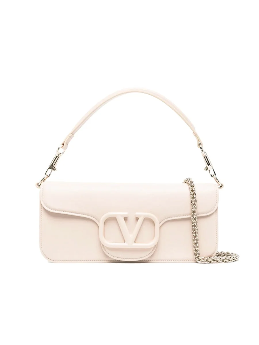 Loco Calfskin Shoulder Bag in Powder Rose - 1