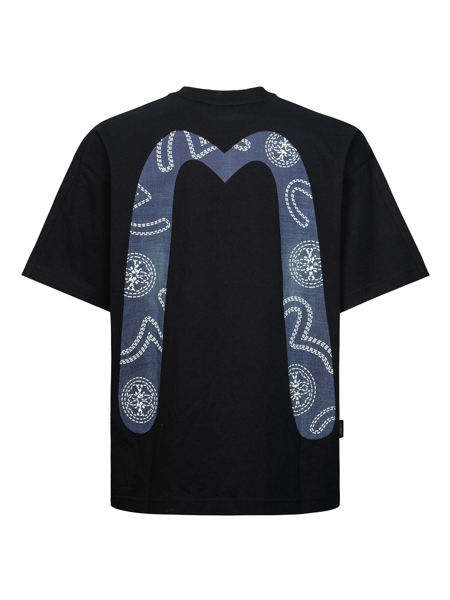 FOAM LINE KAMON AND SEAGULL DAICOCK PRINT LOOSE FIT T-SHIRT - 13